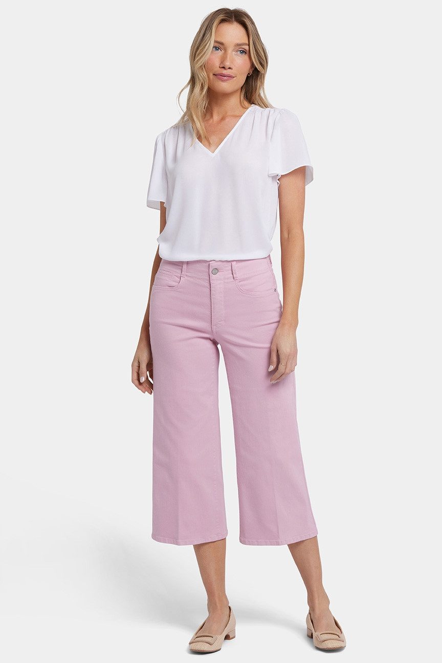 NYDJ Weite Jeans Brigitte Wide Leg Capri Jeans mit hoher Taille