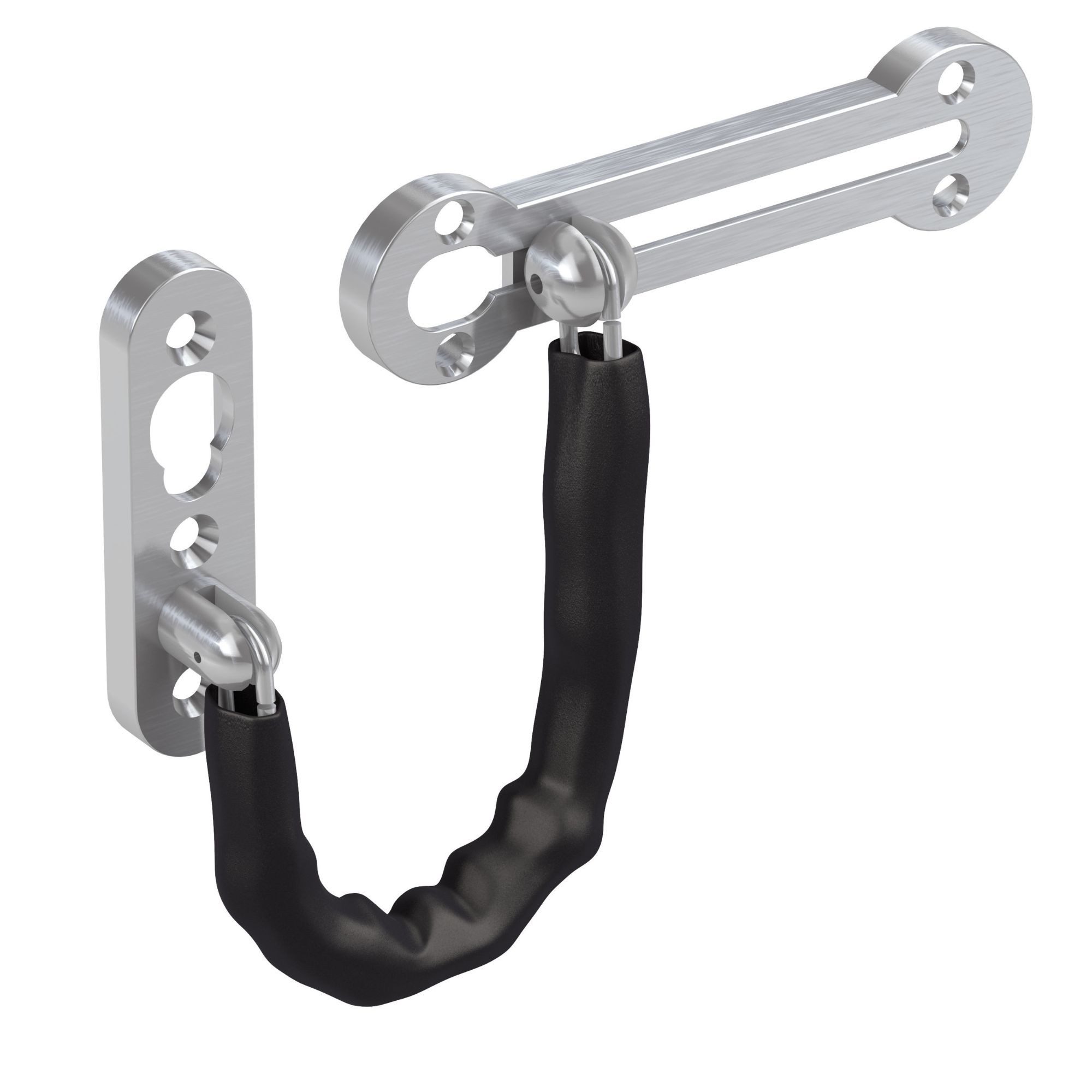 BASI Türkette Türspaltsperre, (Packung), mit Kratzschutz, gehärtete Kettenglieder, Kettenlänge 185 mm