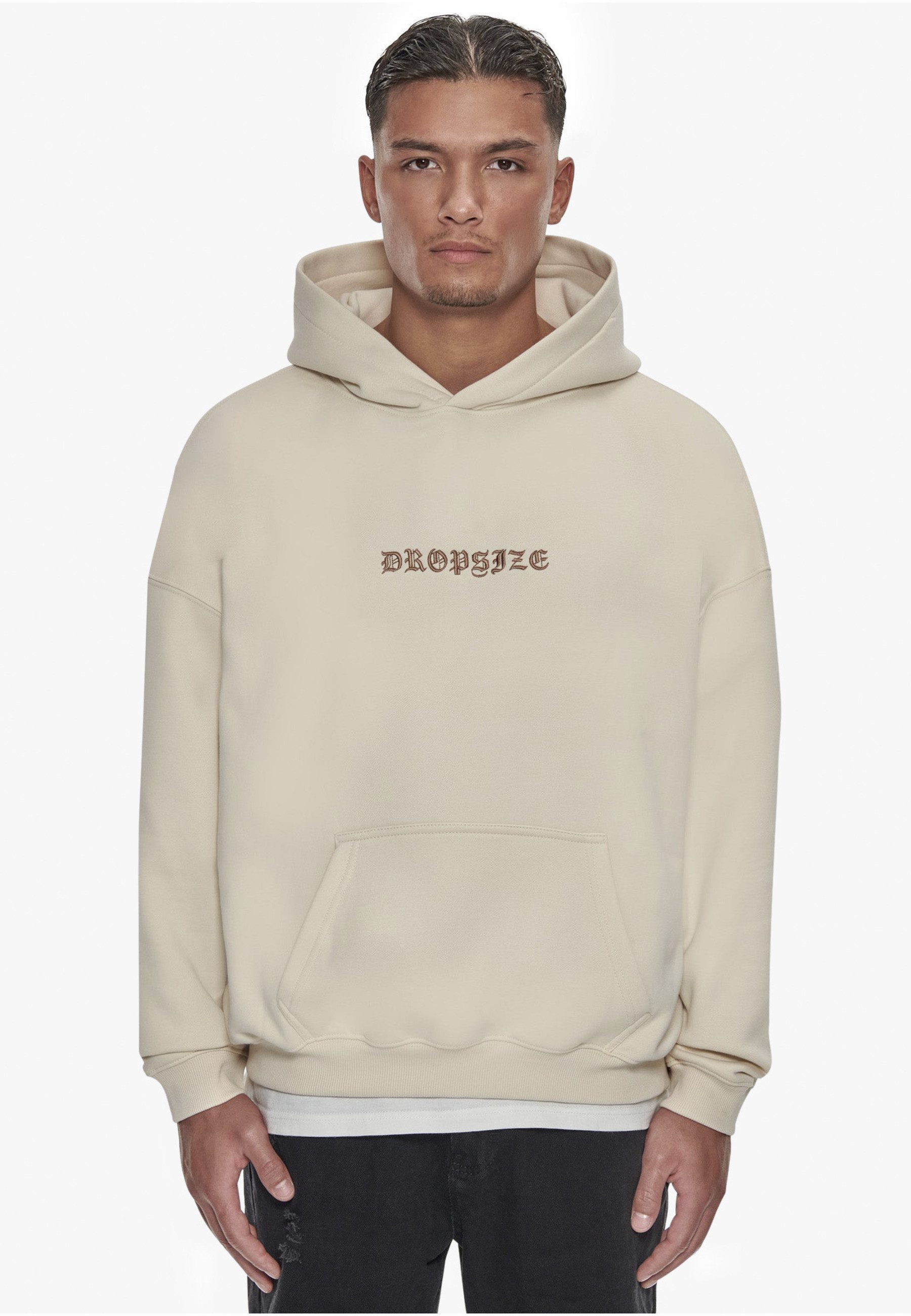 Dropsize Kapuzenpullover Dropsize Herren Heavy Oversize Crime Hoodie (1-tlg)