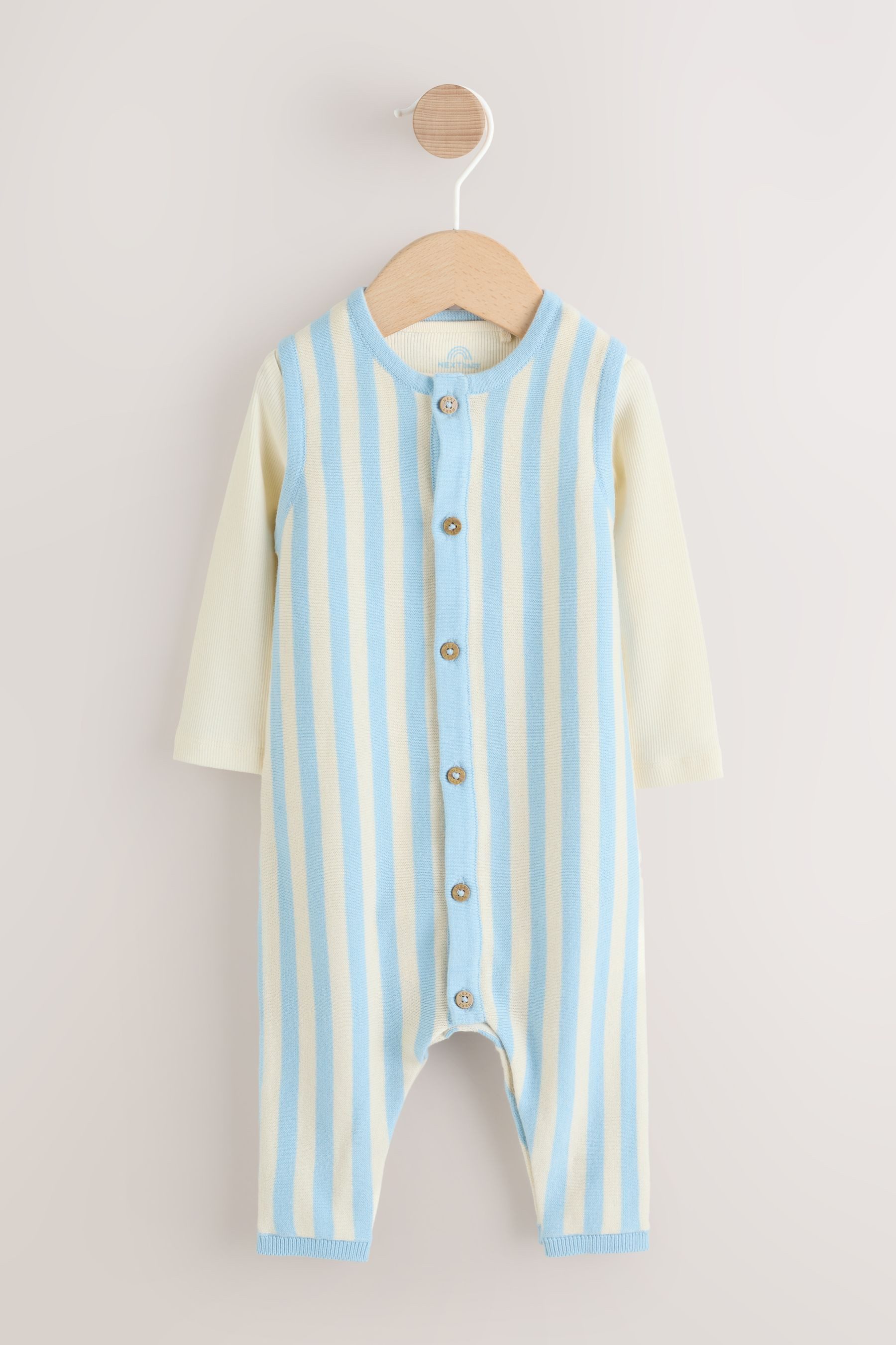 Body & Hose Baby Strick-Latzhose und Bodysuit im Set