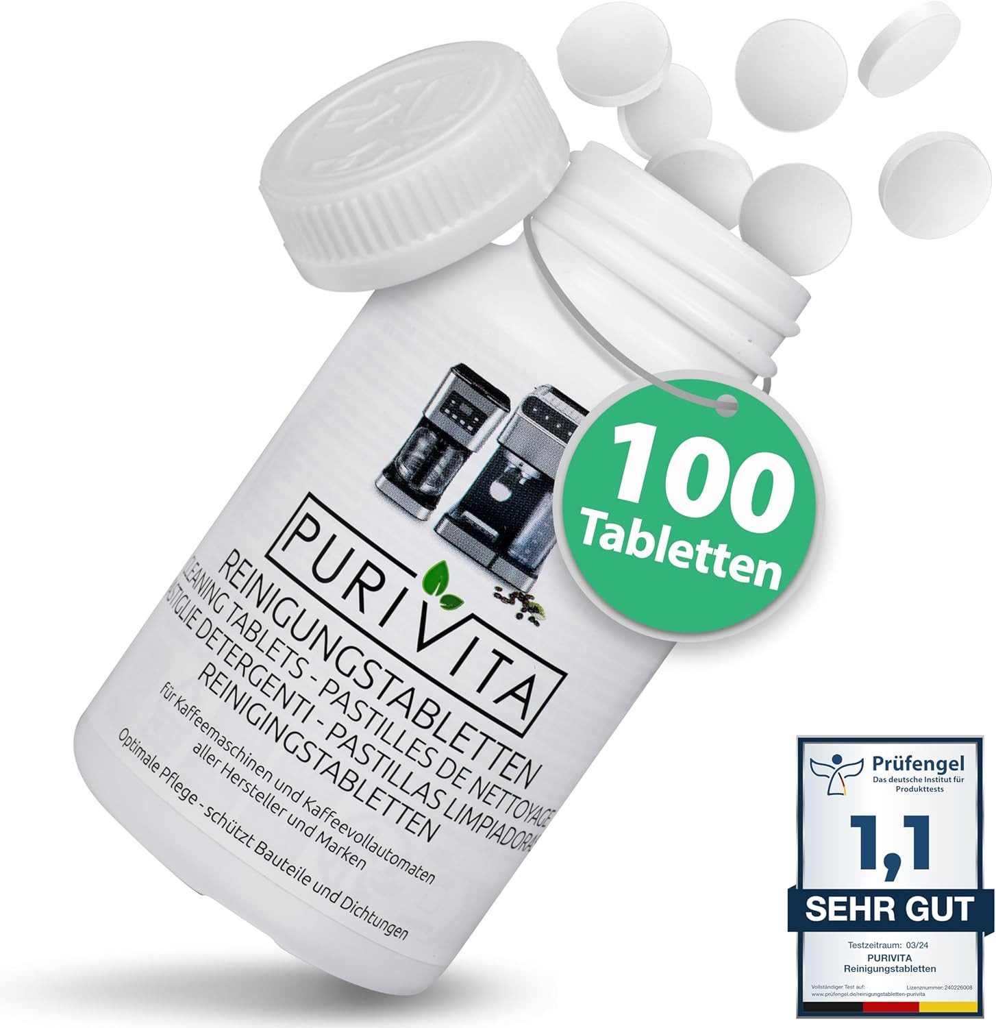 Purivita PURIVITA REINIGUNGSTABLETTEN Kaffeevollautomaten 2-Phasen-Reinigungstabletten