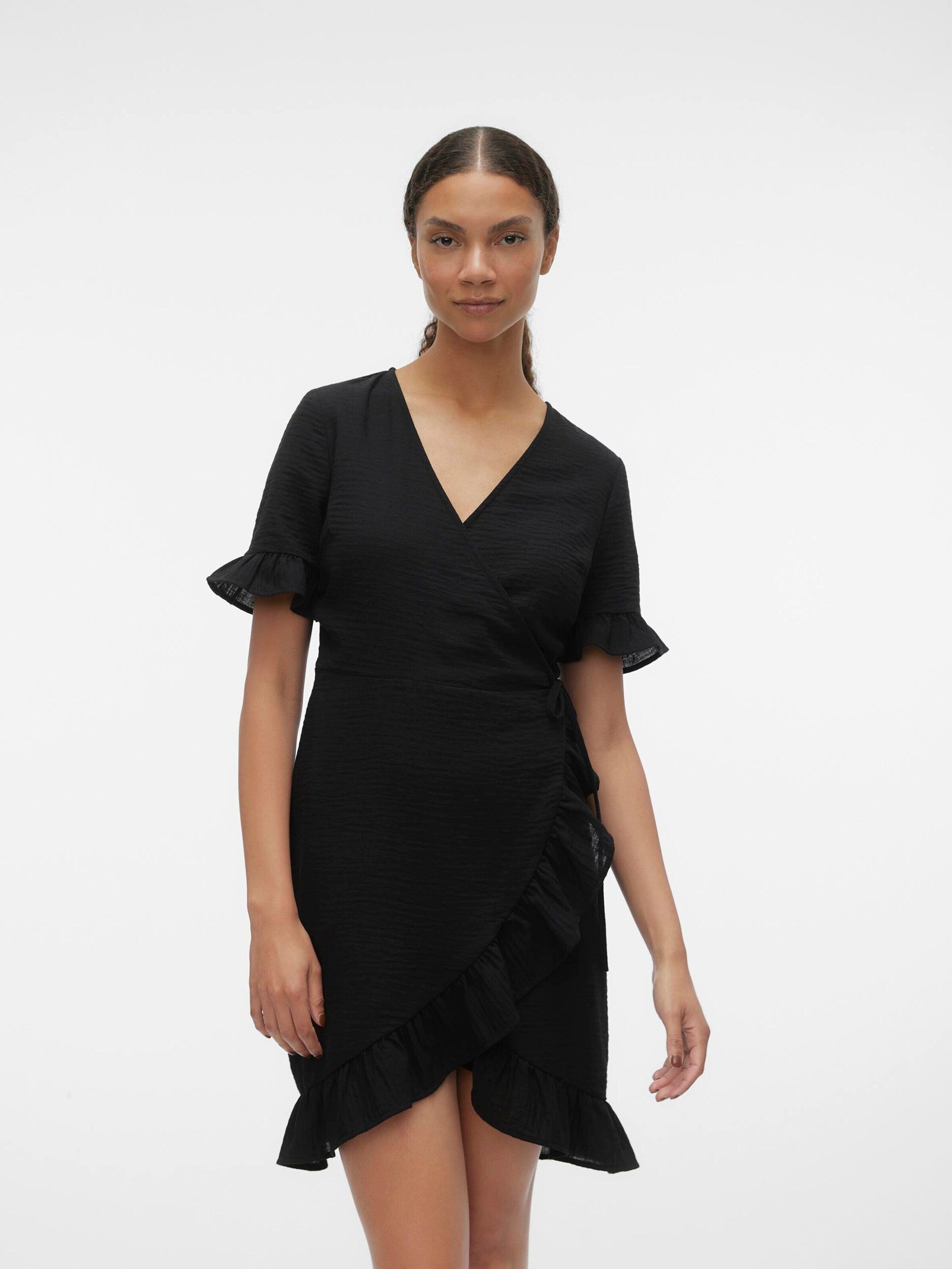 Vero Moda Minikleid Chris (1-tlg) Wickel-Design
