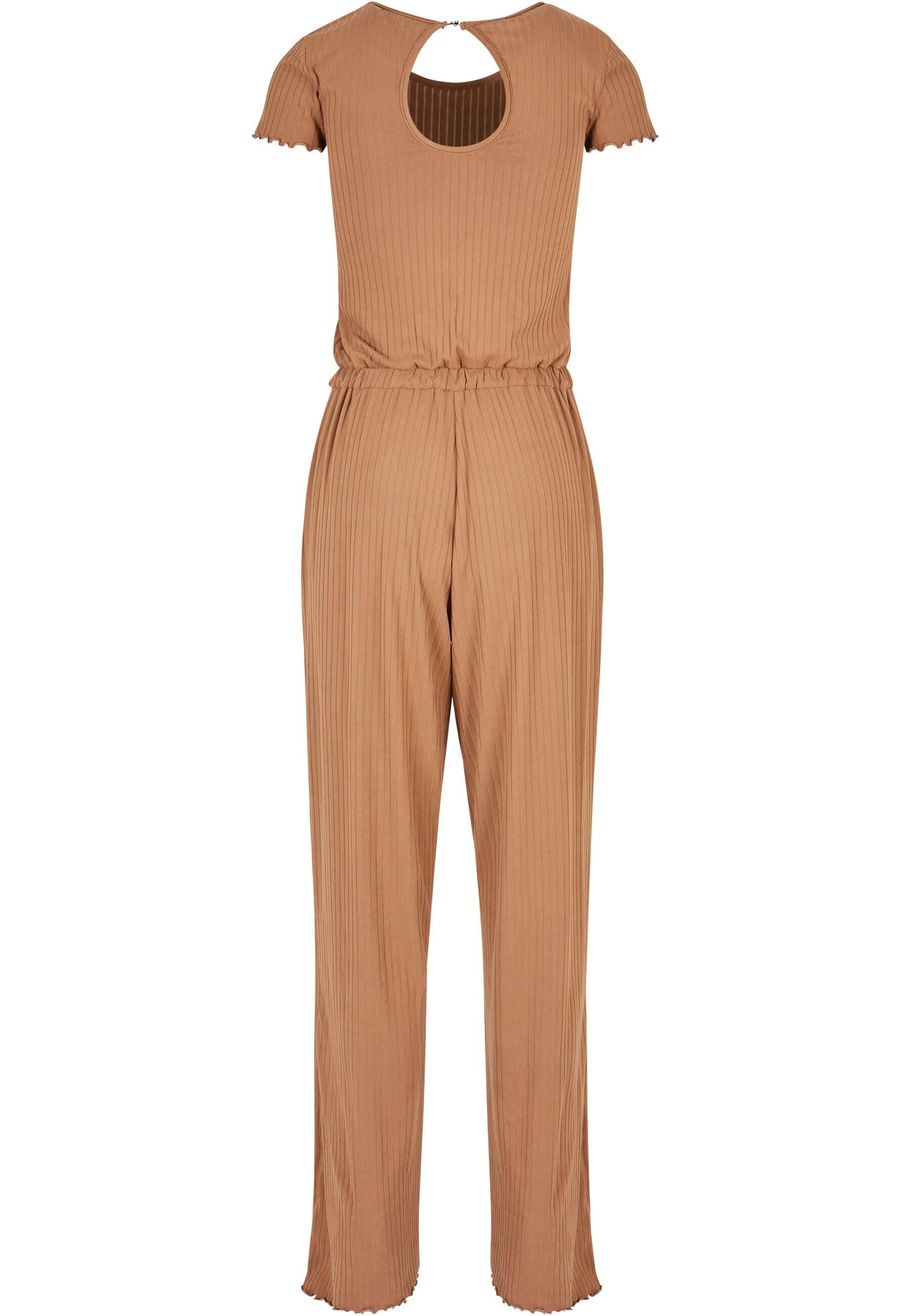 URBAN CLASSICS Jumpsuit Urban Classics Damen Ladies Rib Wid Leg Jumpsuit (1 günstig online kaufen