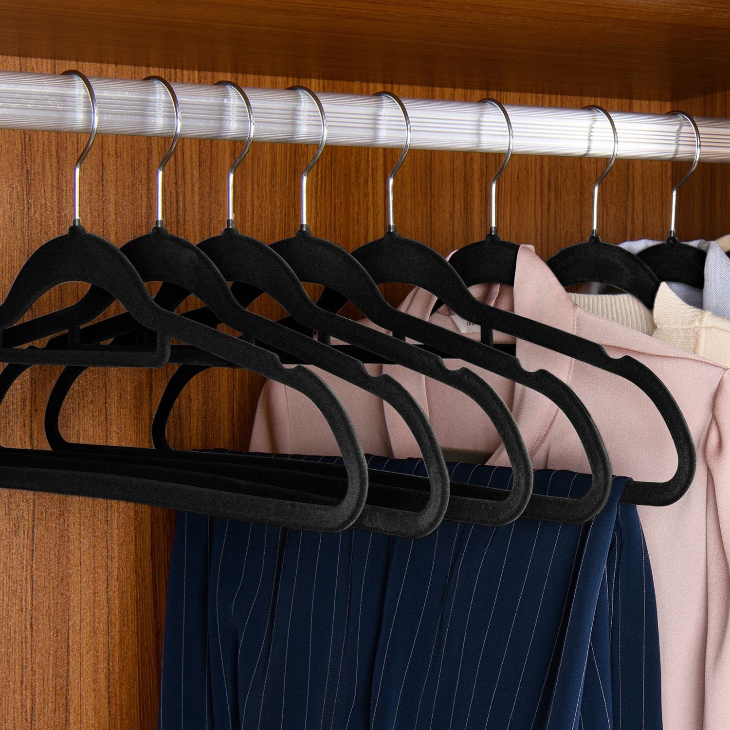 Juskys Kleiderbügel, (30-tlg), Set, schmale Samt günstig online kaufen