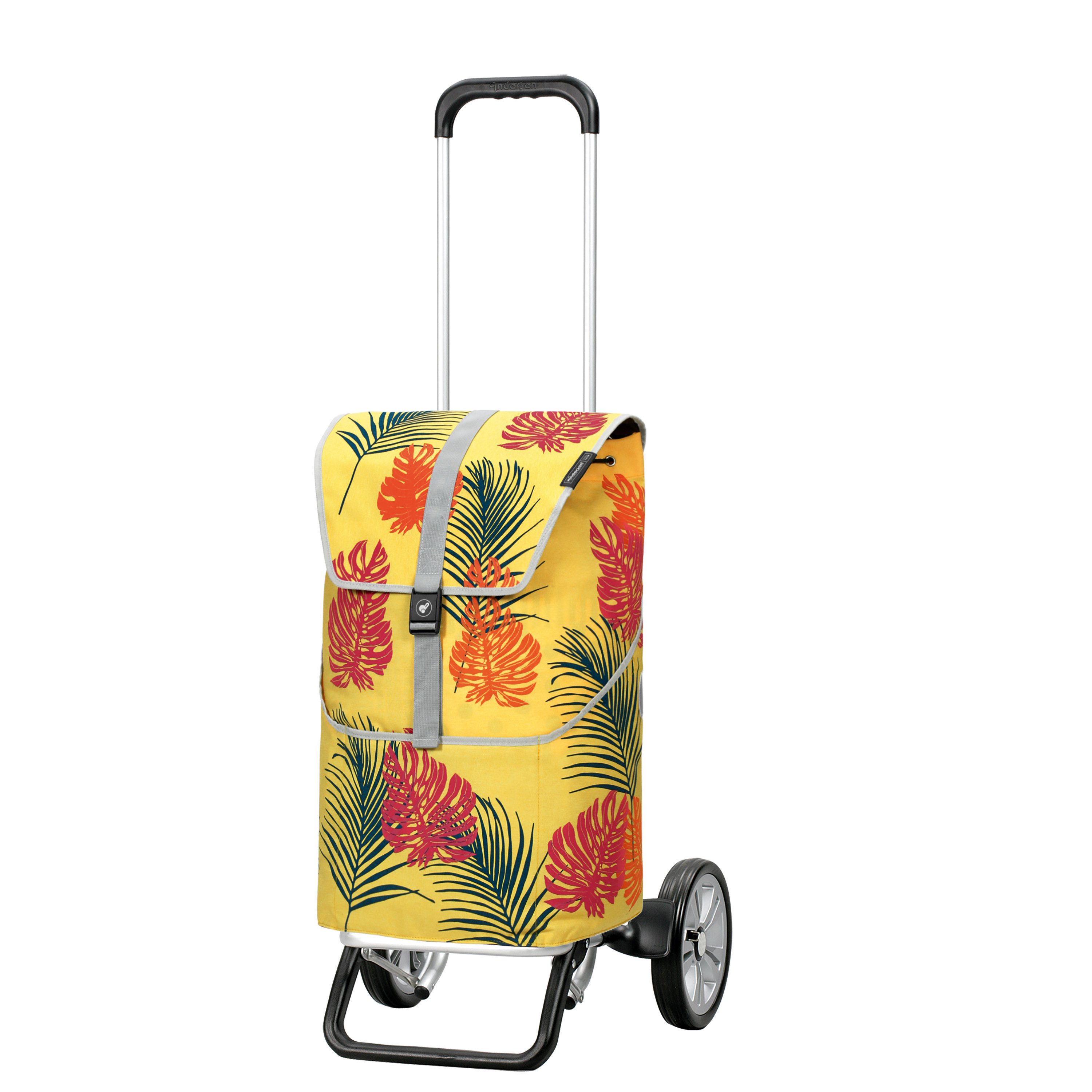 Andersen Einkaufstrolley Alu Star Shopper Lotta gelb, klappbar, höhenverstellbar, belastbar bis 40kg, wasserabweisend