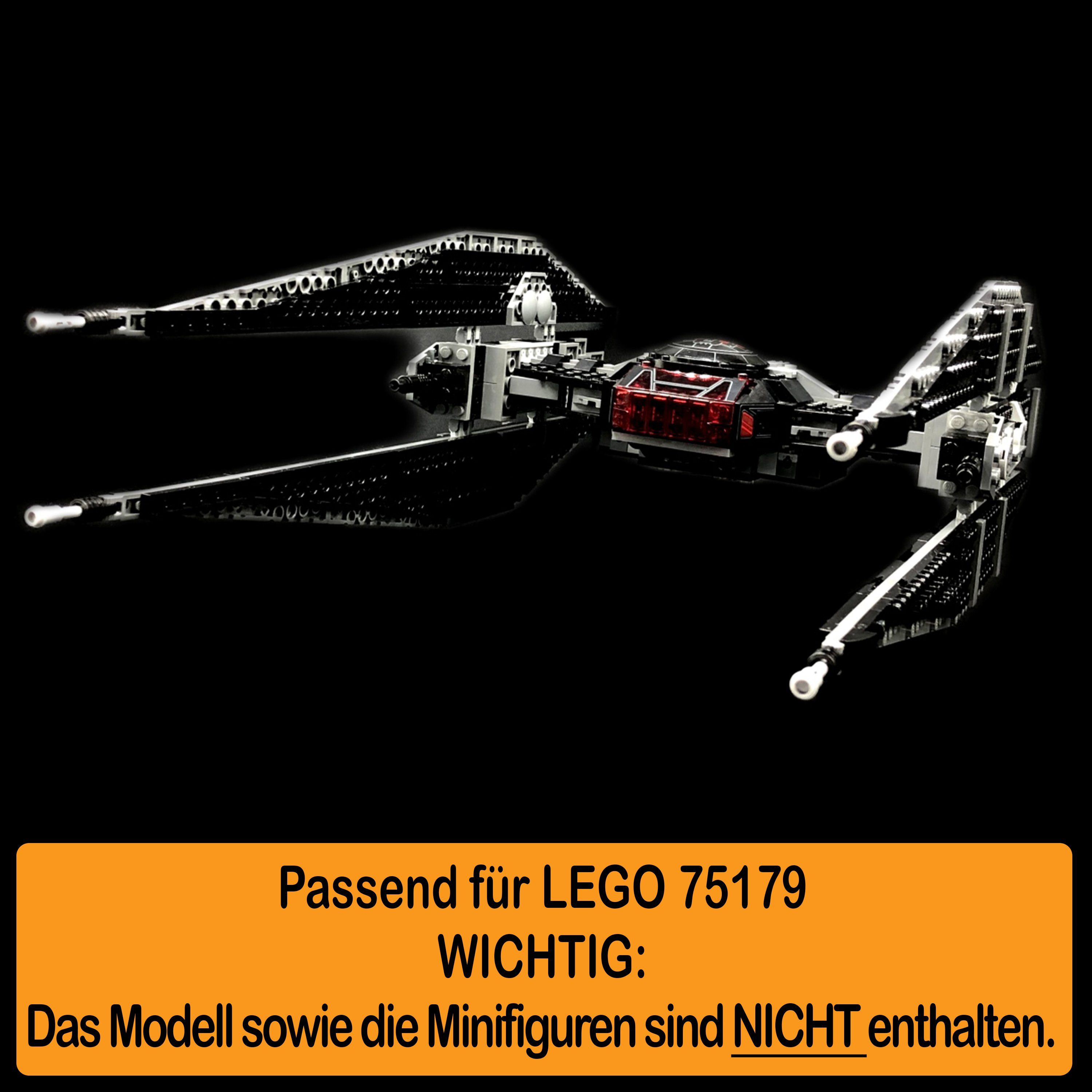 TIE 75179 Winkel Germany Ren´s Positionen selbst Made Fighter 100% AREA17 Display zum Kylo einstellbar, LEGO und Acryl (verschiedene für zusammenbauen), Stand in Standfuß