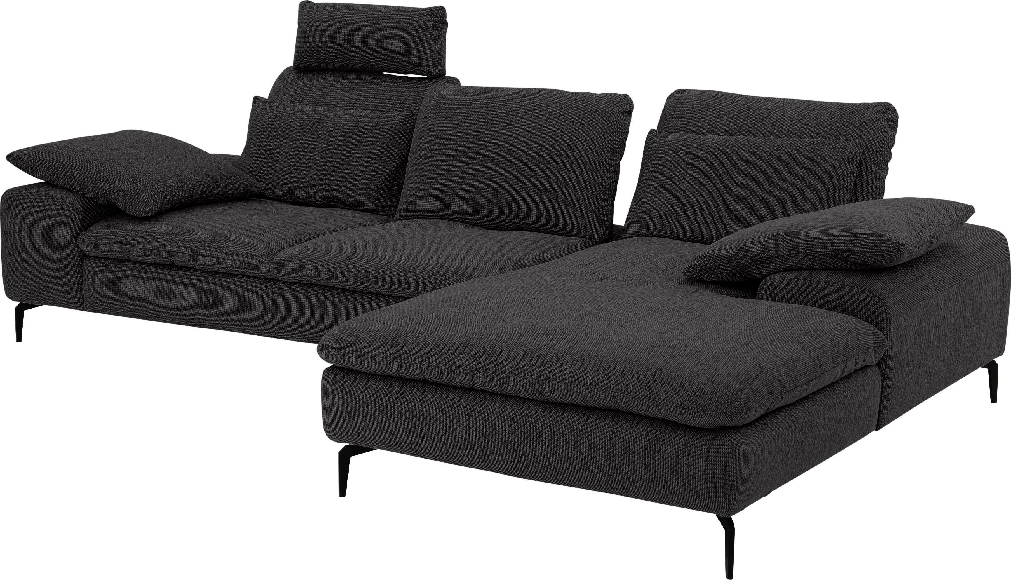 Breite W.SCHILLIG Hocker, Ecksofa 299 mit valentinoo, Sitztiefenverstellung, cm inklusive Set,