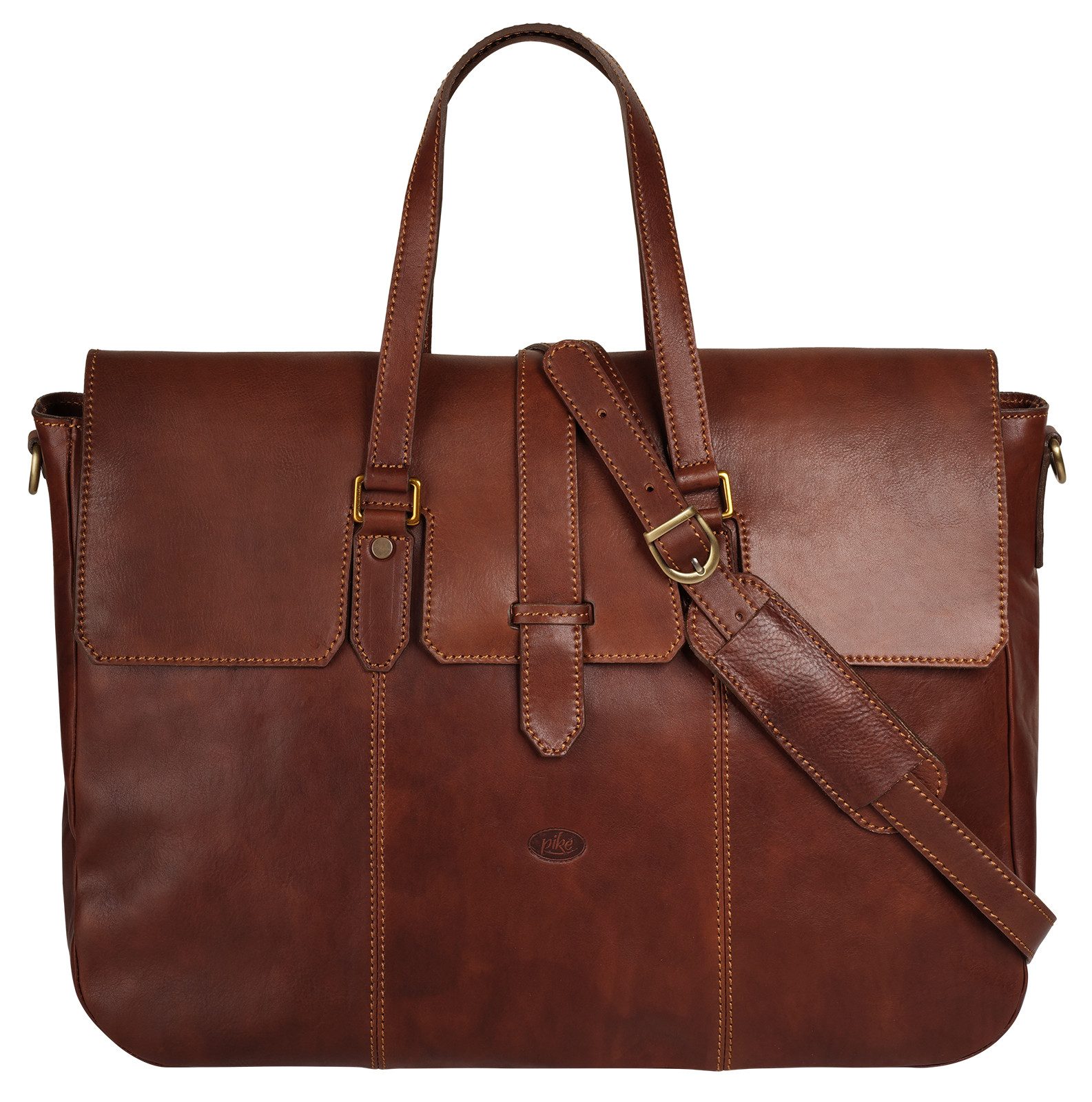 Piké Reisetasche, echt Leder, Made in Italy