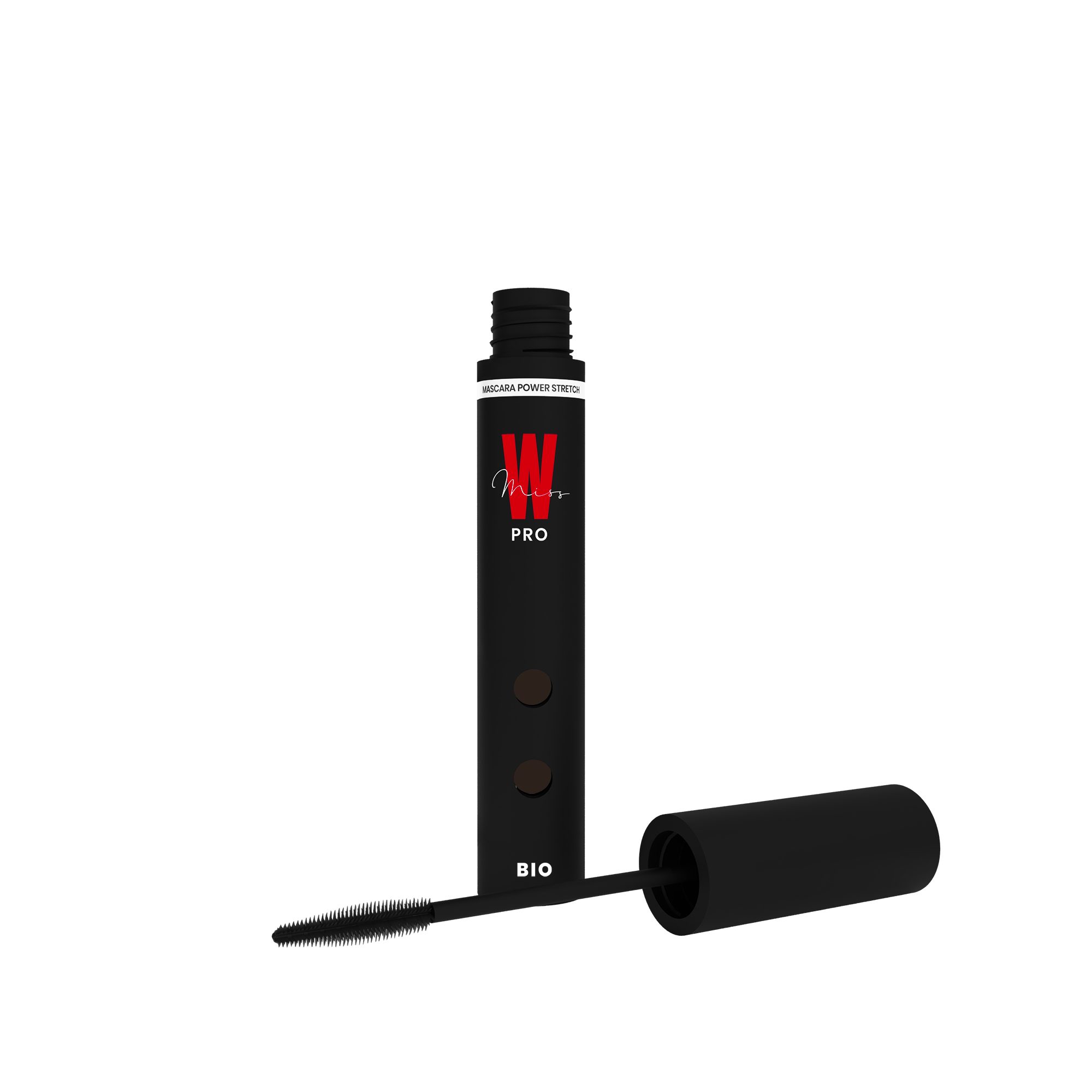 Miss W Pro Mascara Power Stretch Mascara – Volumen, Pflege und Definition für Wimpern, Verlängernde Mascara – Für voluminöse, definierte & gepflegte Wimpern