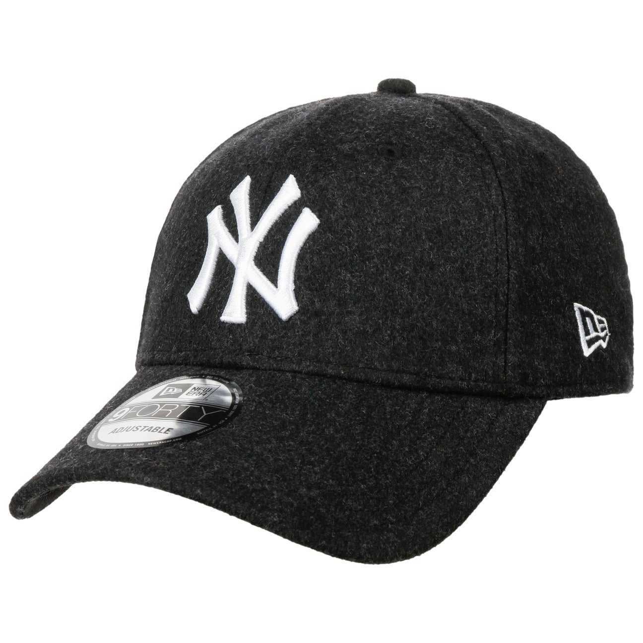 Cap Basecap New Era (1-St) mit Baseball Schirm schwarz
