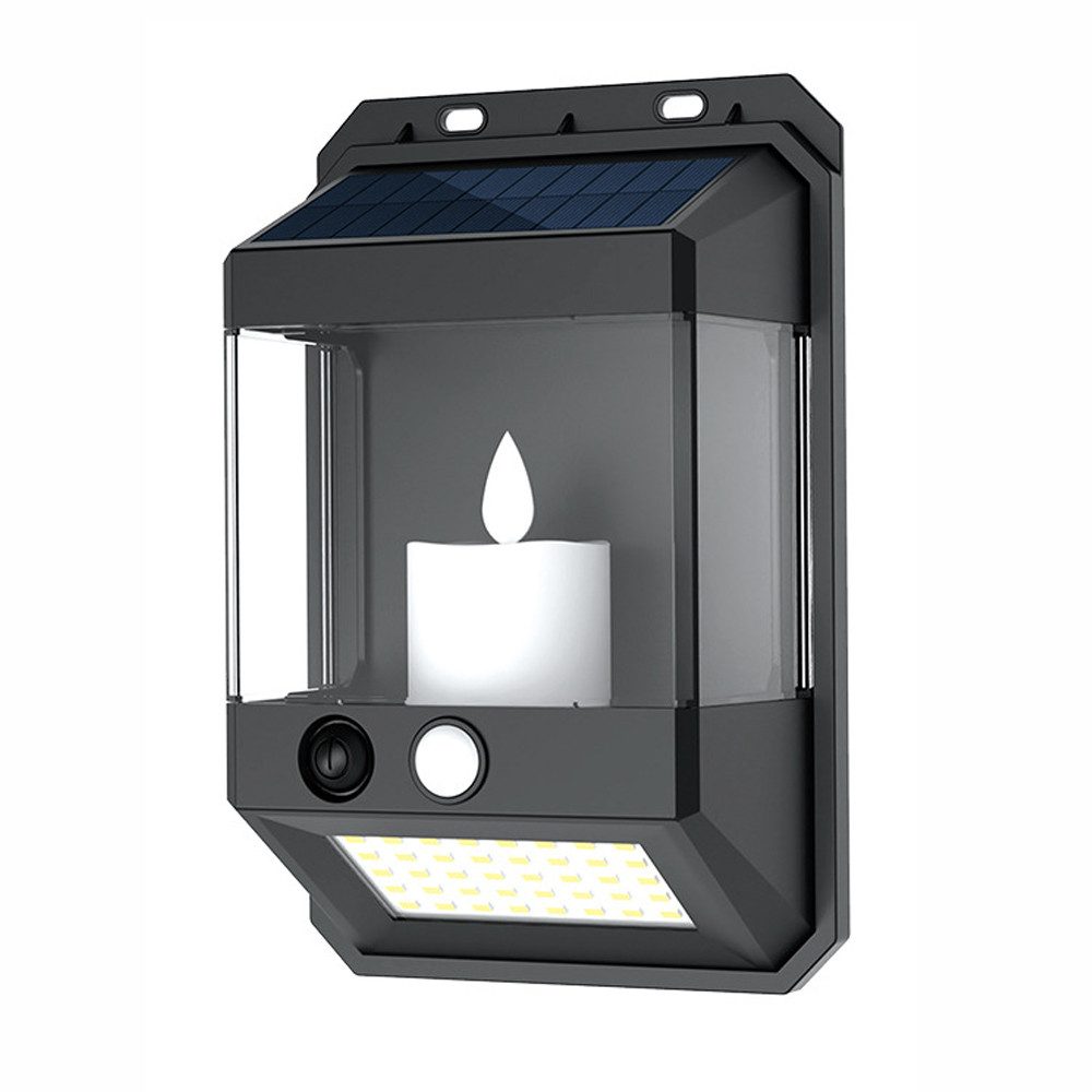 ibettertec Außen-Wandleuchte LED Solarleuchte mit Bewegungsmelder Solar Wandleuchte für Außen, LED fest integriert, Warmweiß, Solar Wandleuchte für Wand, Flur & Garten IP65