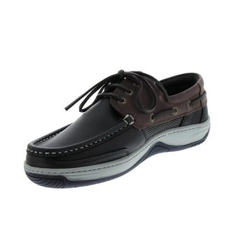 Dubarry Regatta, Dry Fast-Dry Soft Glattleder, Navy / Brown 3869-32 Bootsschuh