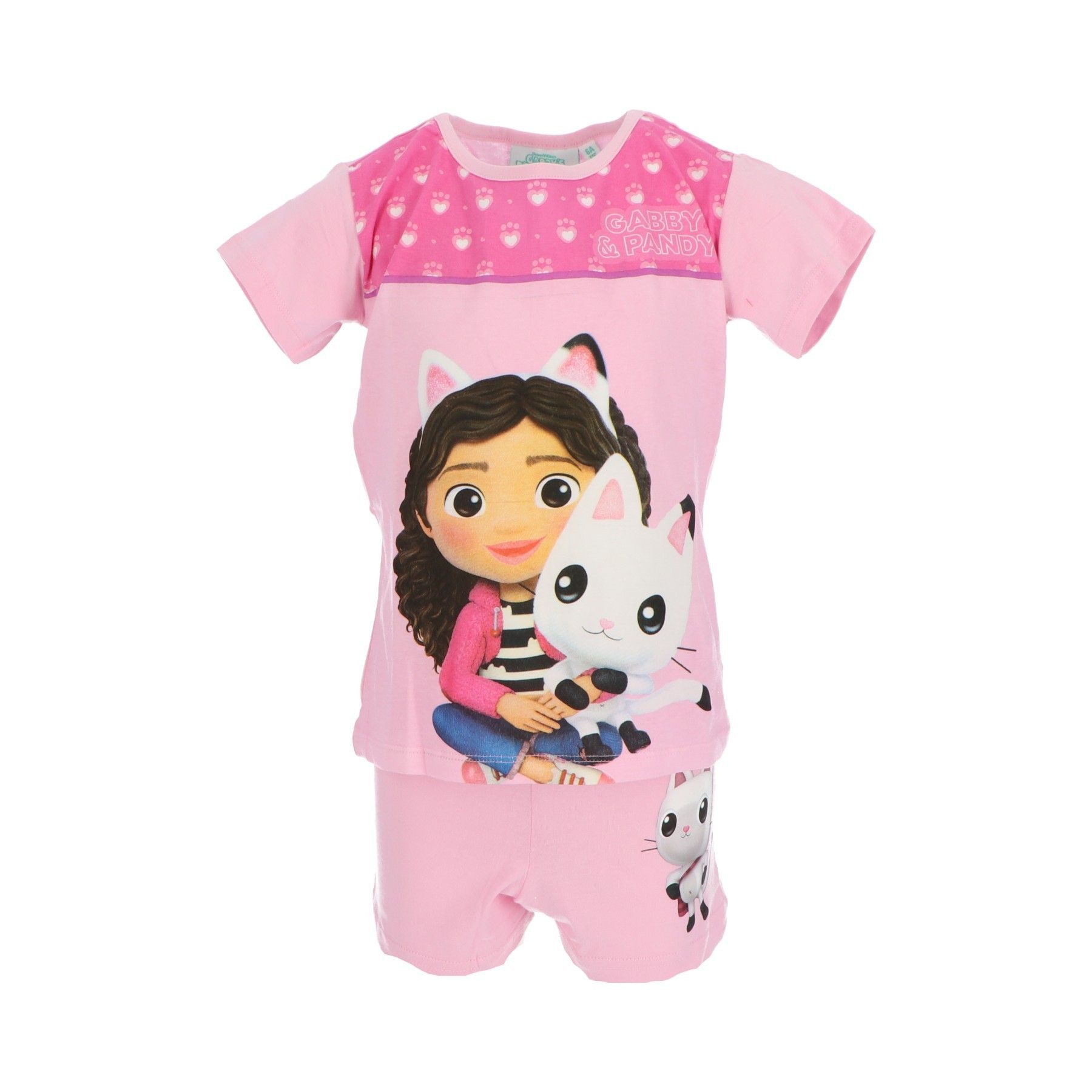 Gabby's Dollhouse Pyjama Shortama – Kinderpyjama & Sommer Schlafanzug aus 100% Baumwolle