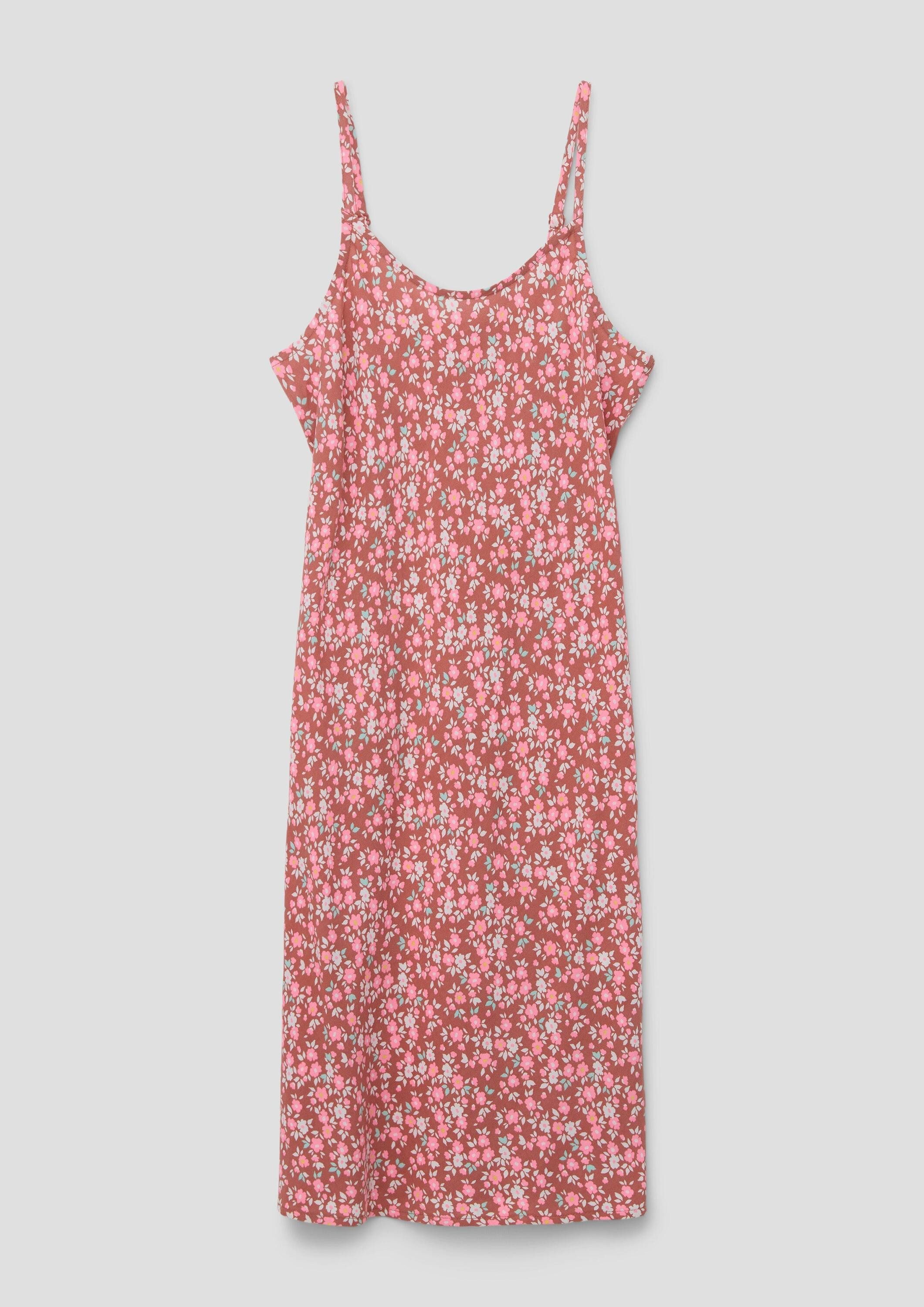 s.Oliver Midikleid Kleid Kurzes Kleid mit floralem Muster