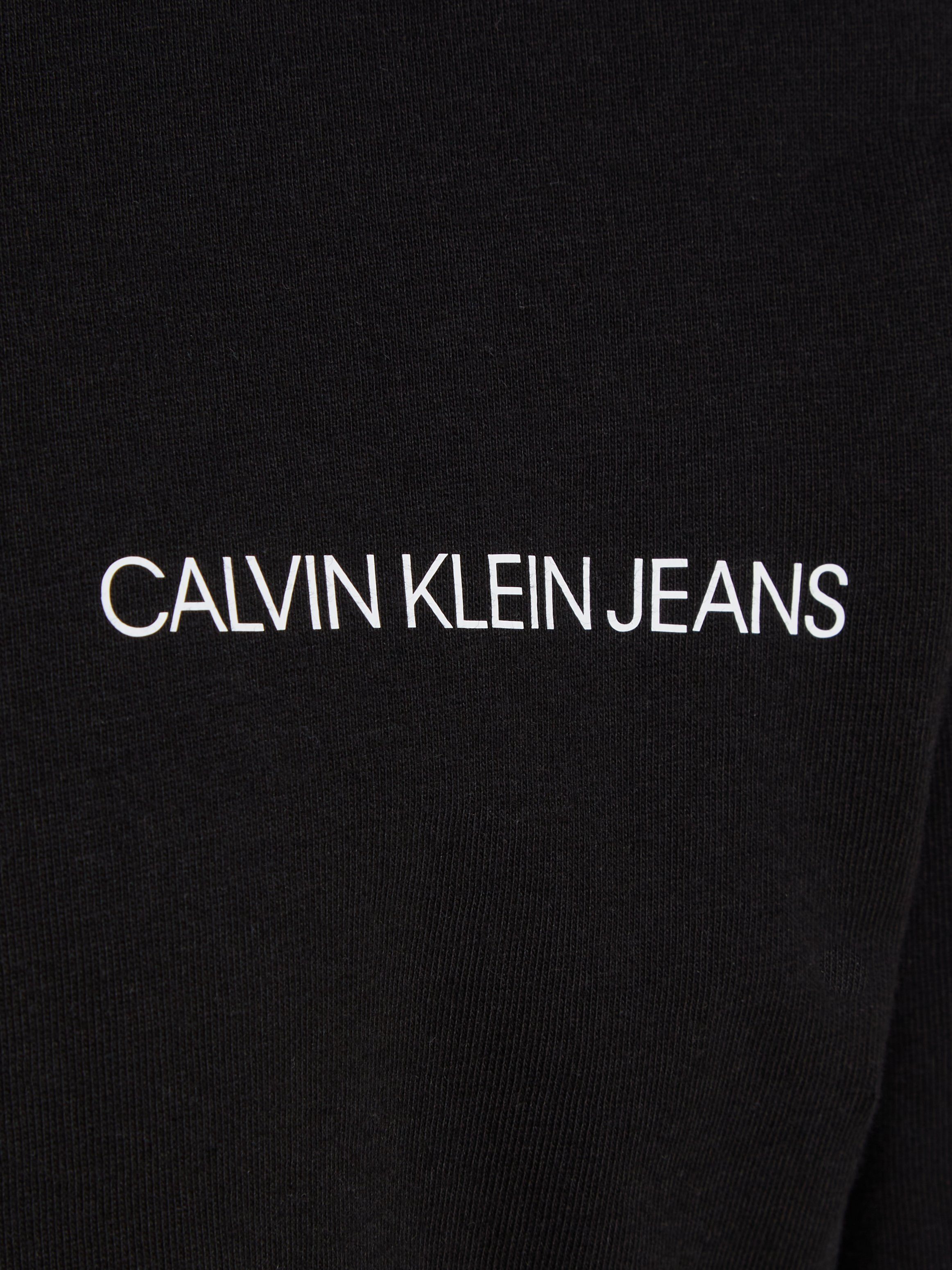 Calvin Klein Langarmshirt CHEST Kinder Black LS für SHIRT Ck T INST. Jeans
