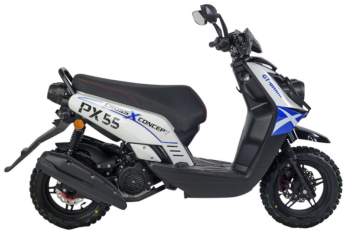 GT UNION Motorroller PX55 Cross Conzept 125, 124,6 ccm, 85 km/h, Euro 5+, Luftgekühlter Motor
