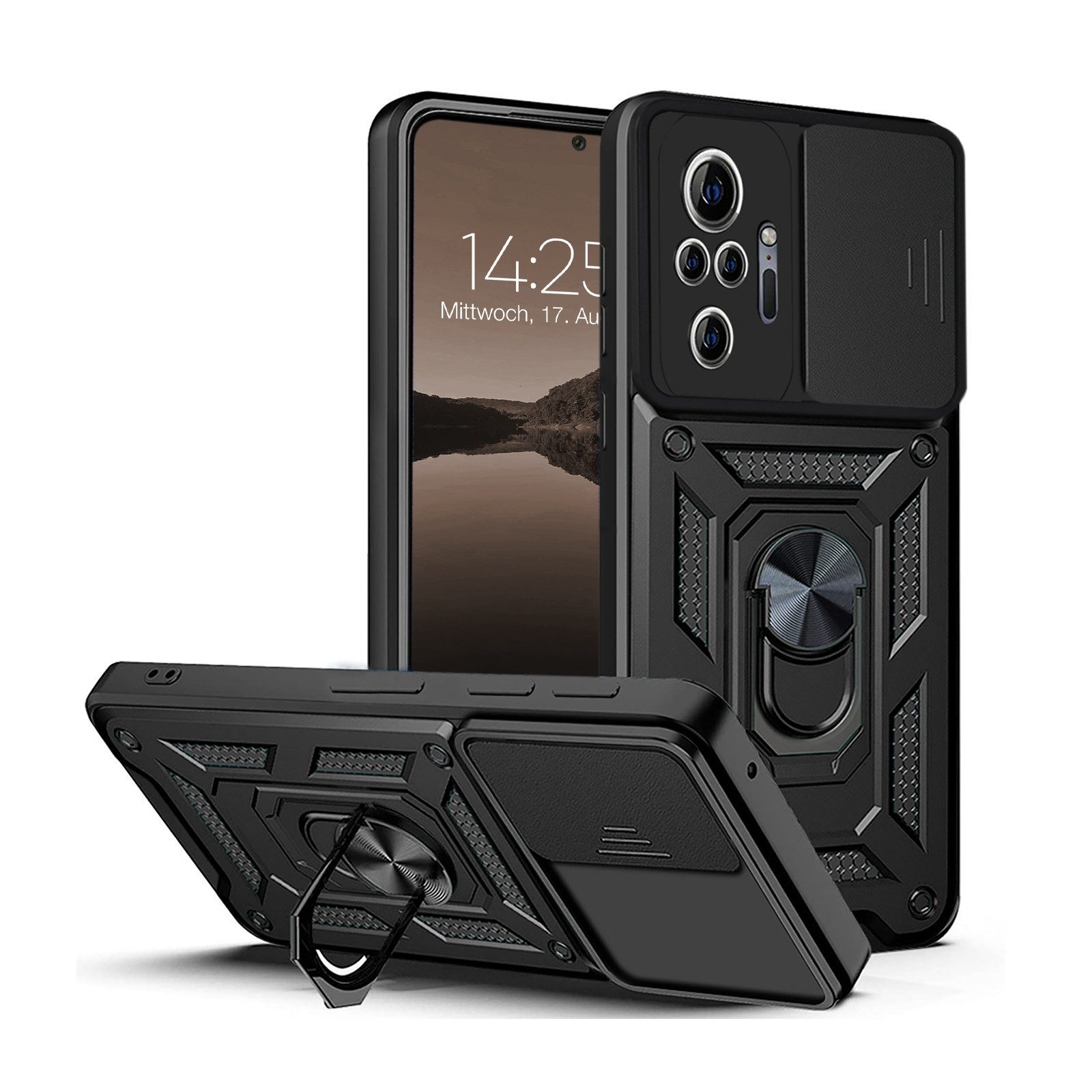 Tec-Expert Handyhülle Outdoor Cover Hülle für Xiaomi Redmi Note 10 Pro 6.67 Zoll, 6.67", Premium Hülle mit Kameraschutz aus verstärktem Polycarbonat
