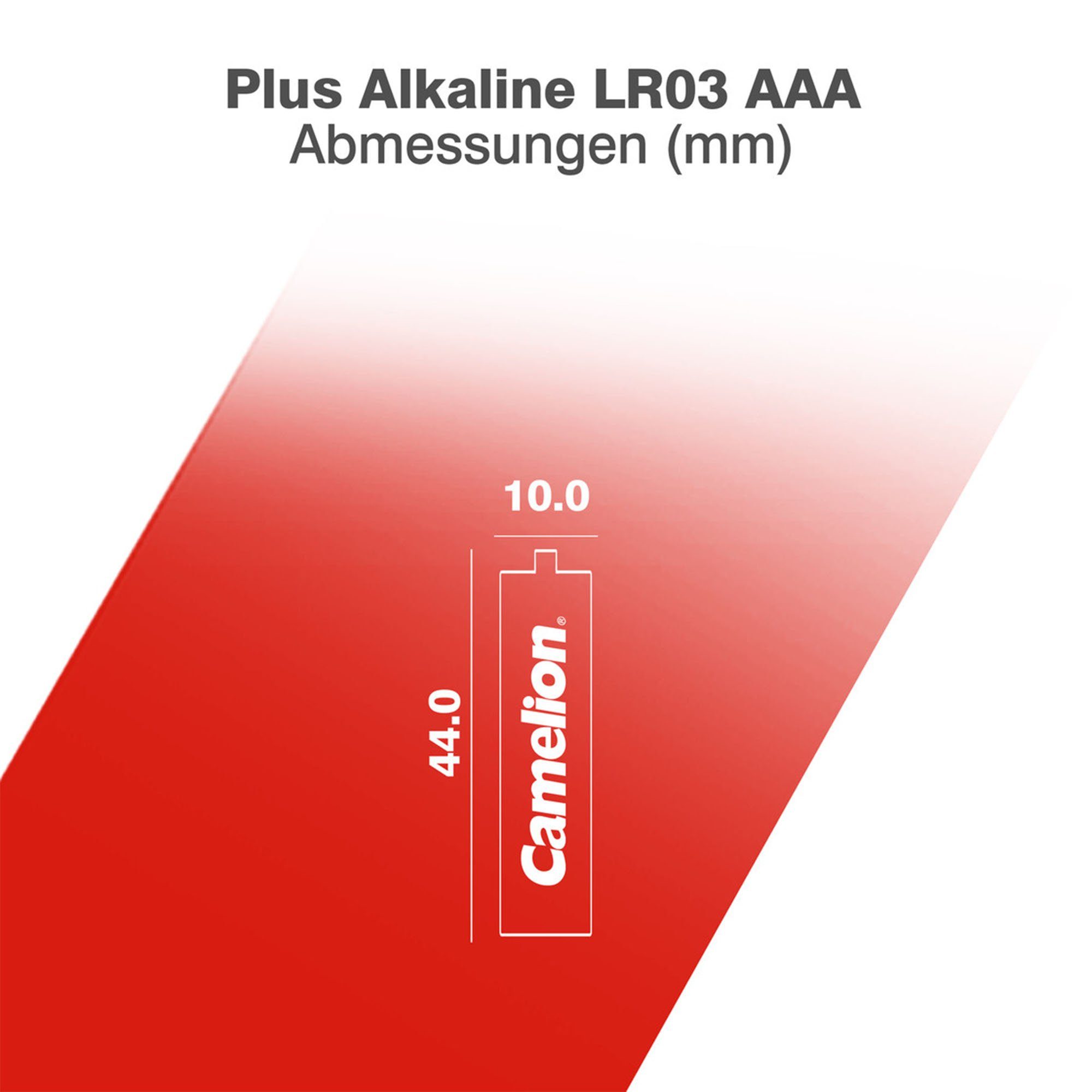 AAA AA LR6 / Batterien High Camelion LR03, Plus Mignon Alkaline Micro Energy, St), LR03 (1 AAA Batterie, Universal, 1,5V