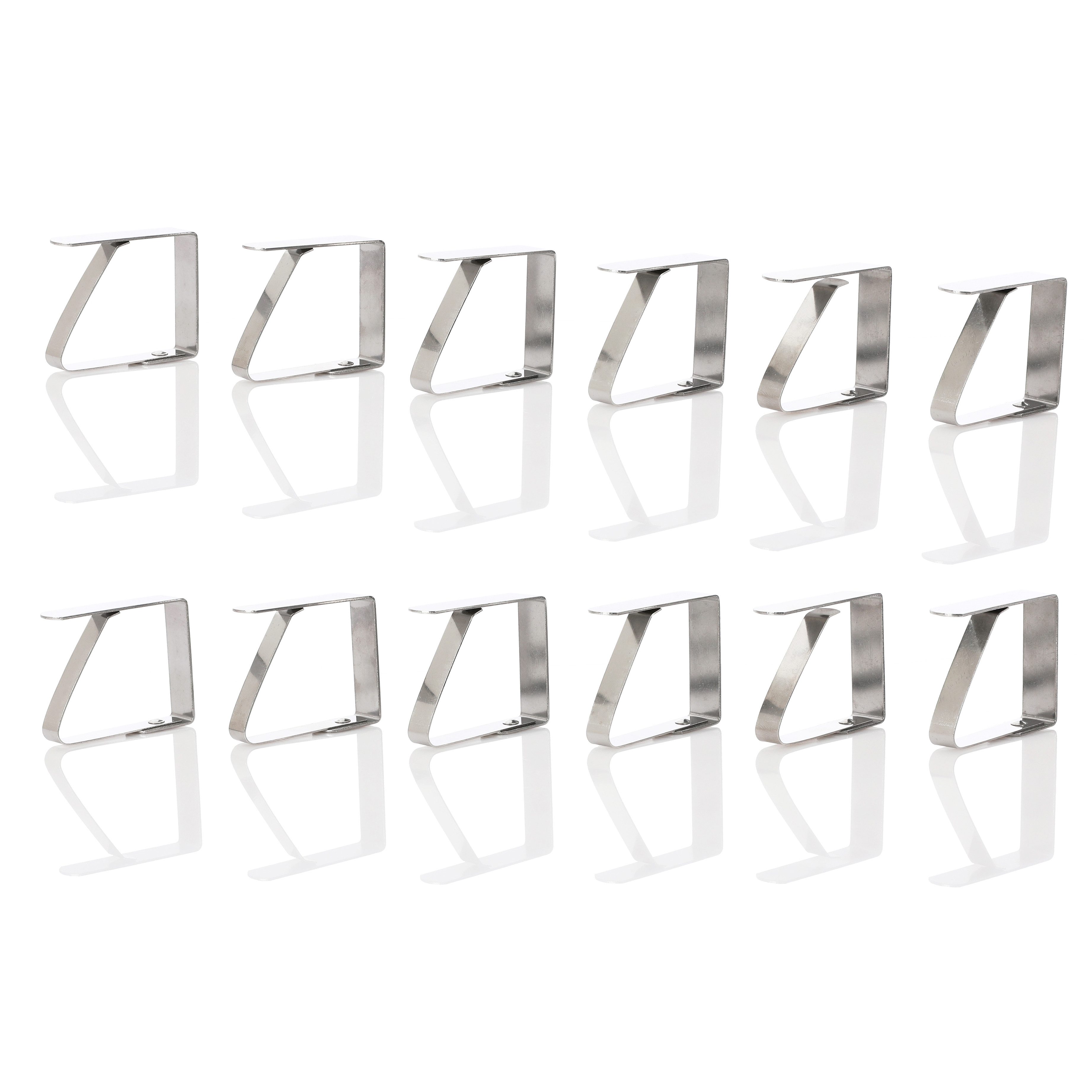 Vaily Tischtuchklammern Edelstahl Скатертиklammern, (12er Set, 12-St)