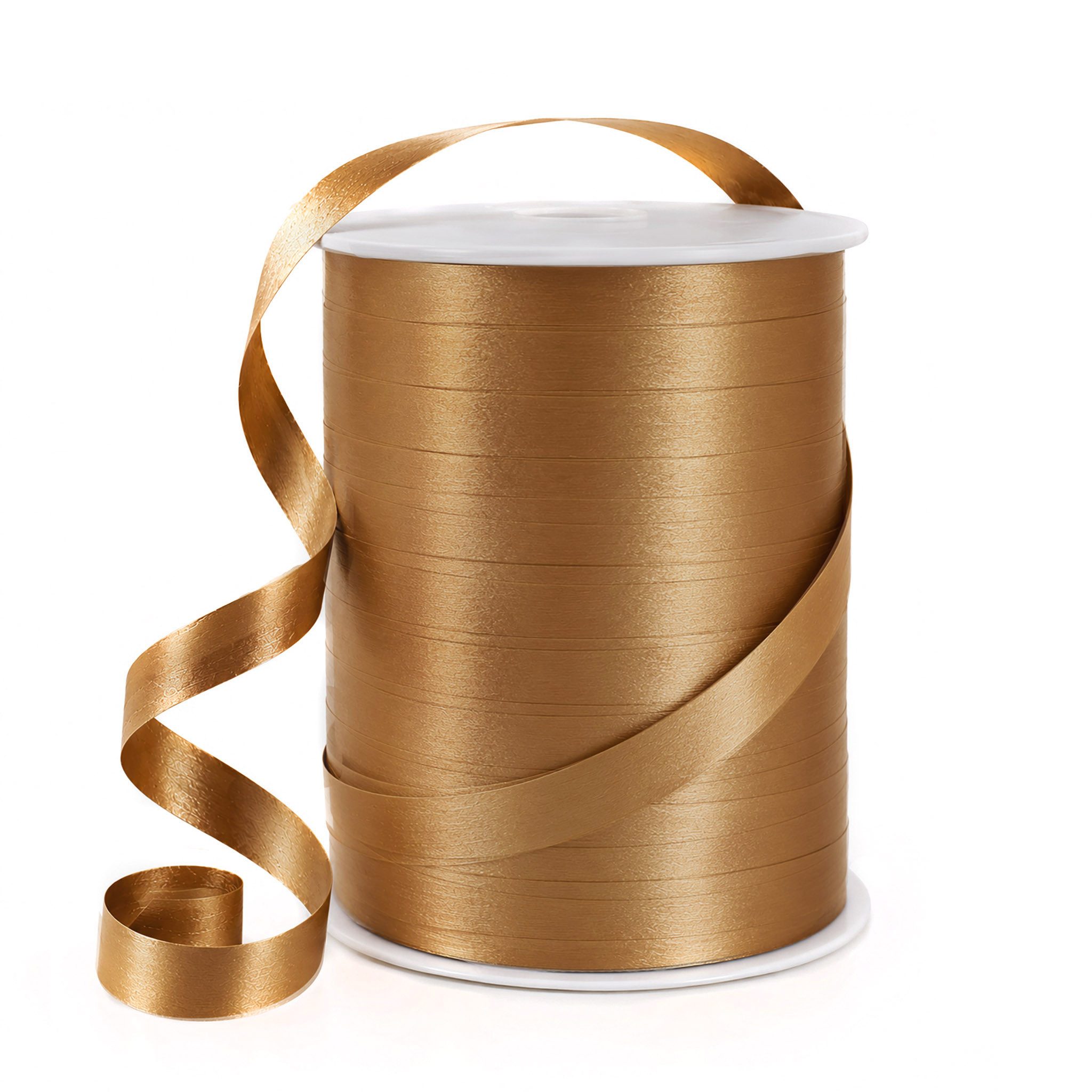 Star Geschenkband, Geschenkband Ringelband 10mm x 250m Rolle Lederbraun