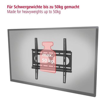 Hama TV Wandhalter, flach, bis 140cm (55 Zoll), 127cm (50 Zoll) Wandhalterung