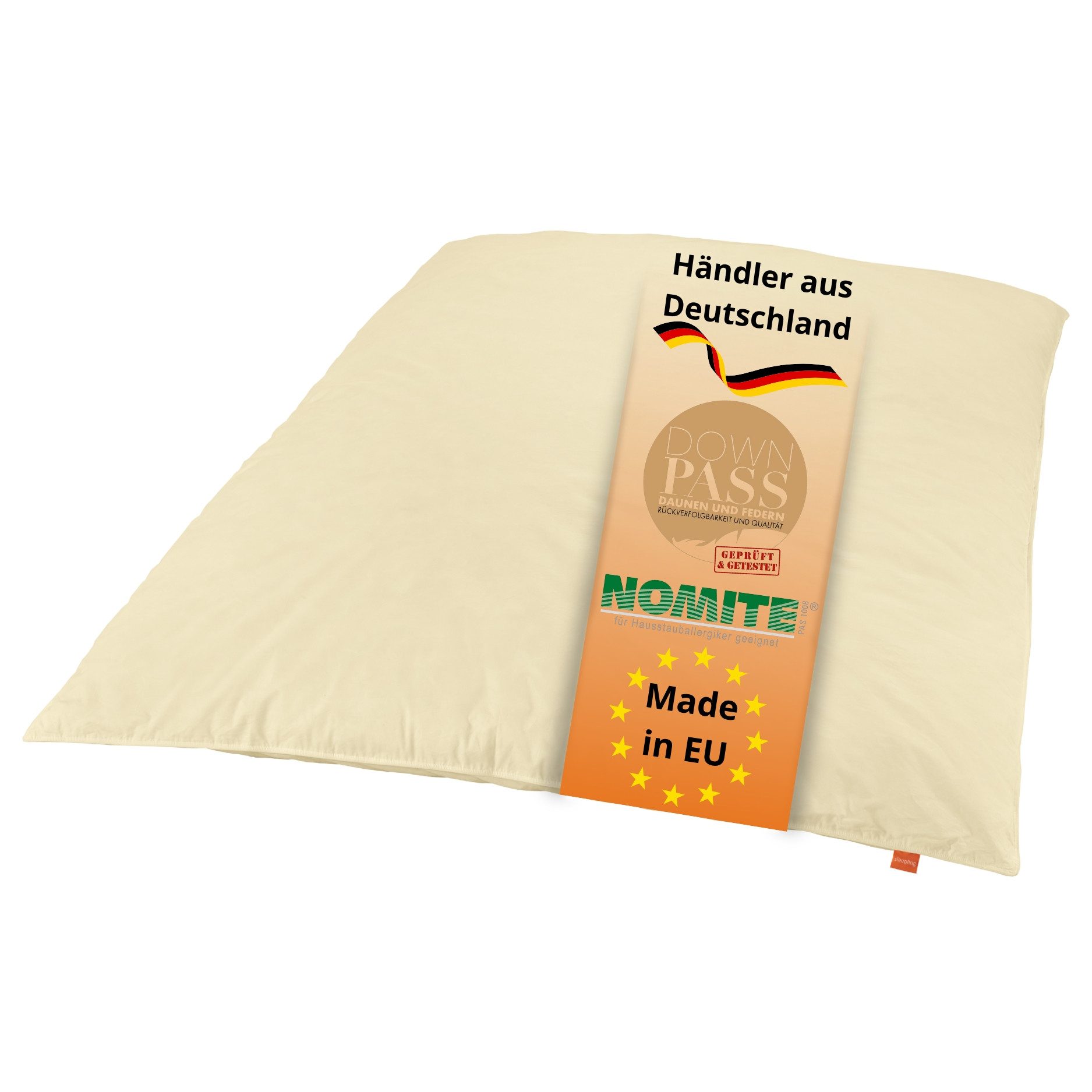 sleepling Federbettdecke Ballonbett, Füllung: 100% Federn, Bezug: Baumwolle, Oberbett, Winterbettdecke, Federn der Klasse 1, Allergiker geeignet