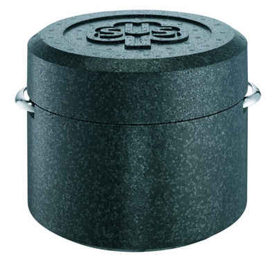 SCHULTE-UFER Thermobehälter Thermobox schwarz für Fleischtopf Romana Ø 20 cm, Kunststoff, (Set, 2-tlg., 1 x Thermobox, 1 x Deckel), Fleischtopf nicht im Lieferumfang enthalten