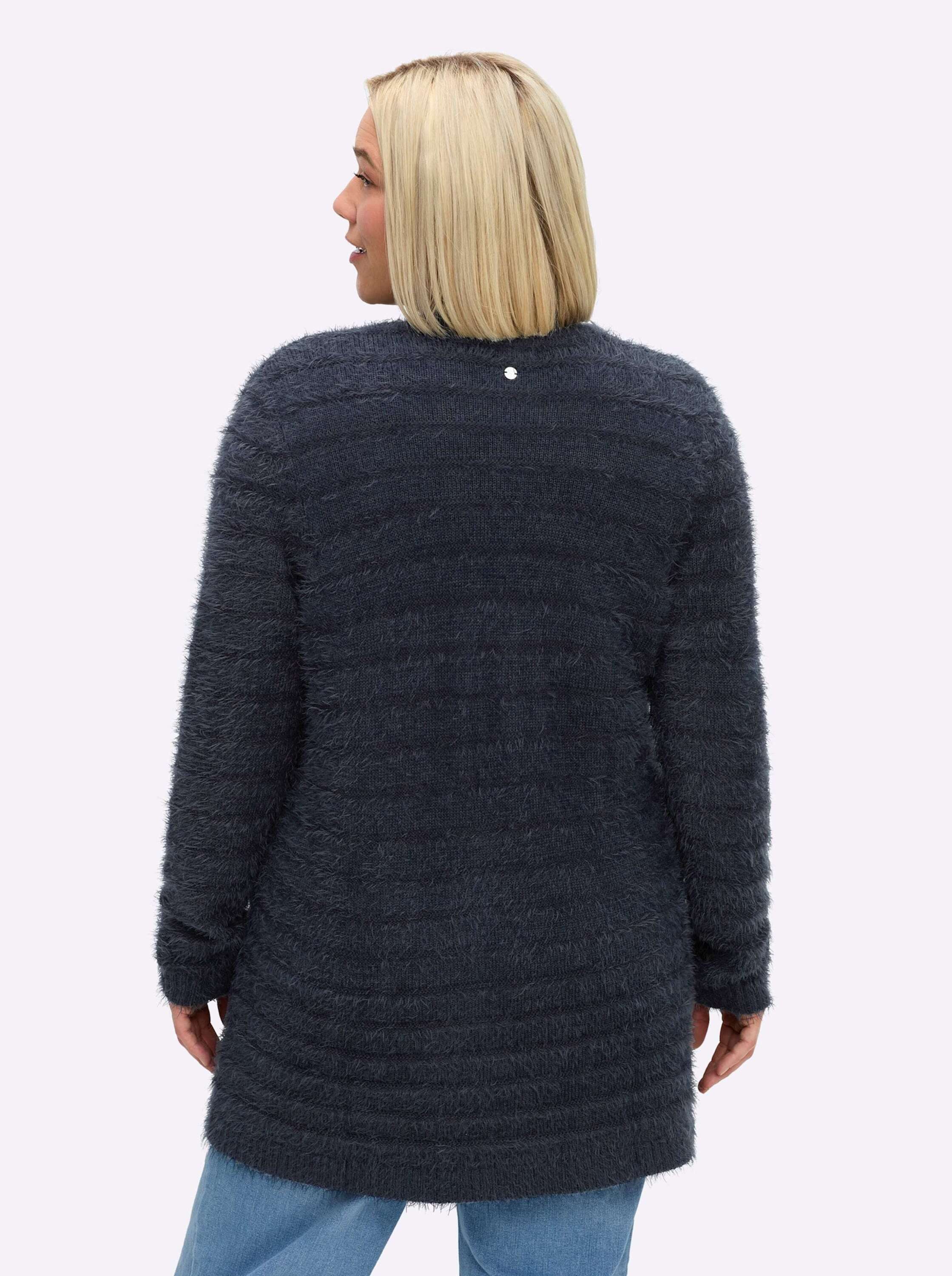 Sheego Strickjacke Strickjacke Langarm Jersey günstig online kaufen