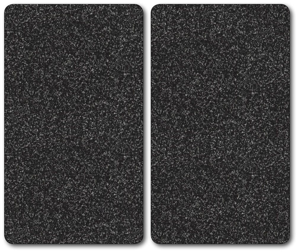 KESPER® Herdblende-/Abdeckplatte Herdabdeckplatte, Motiv: Granit, ESG-Sicherheitsglas, (Set, 2 tlg), Maß der einzelnen Platte ca. 30 x 52 cm