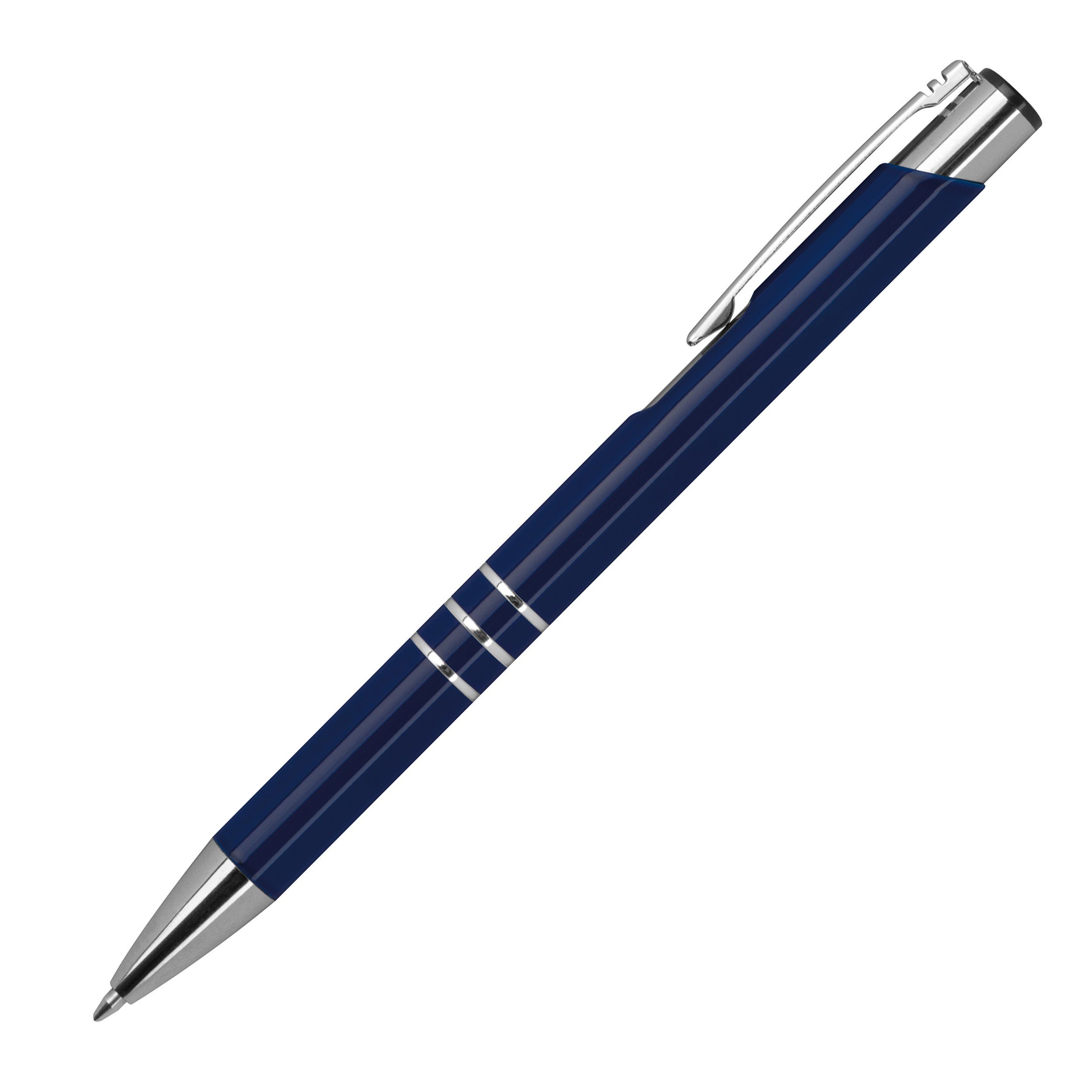Livepac Office Kugelschreiber Kugelschreiber aus Metall / vollfarbig lackiert / Farbe: dunkelblau (m