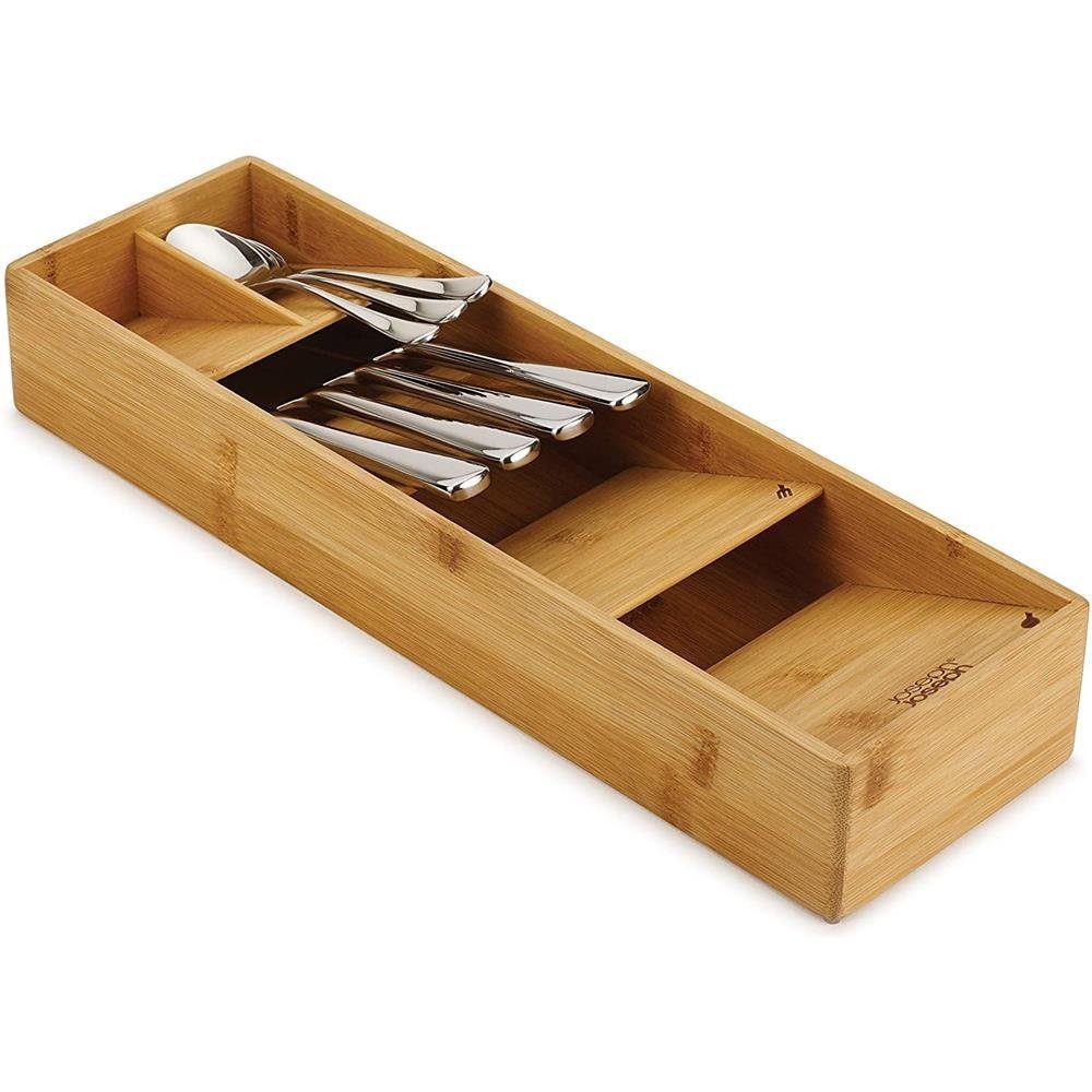 Joseph Joseph Besteckkasten DrawerStore Besteck-Organizer, aus Bambus / Holz, Schubladenorganizer, Besteckorganizer, für Besteck