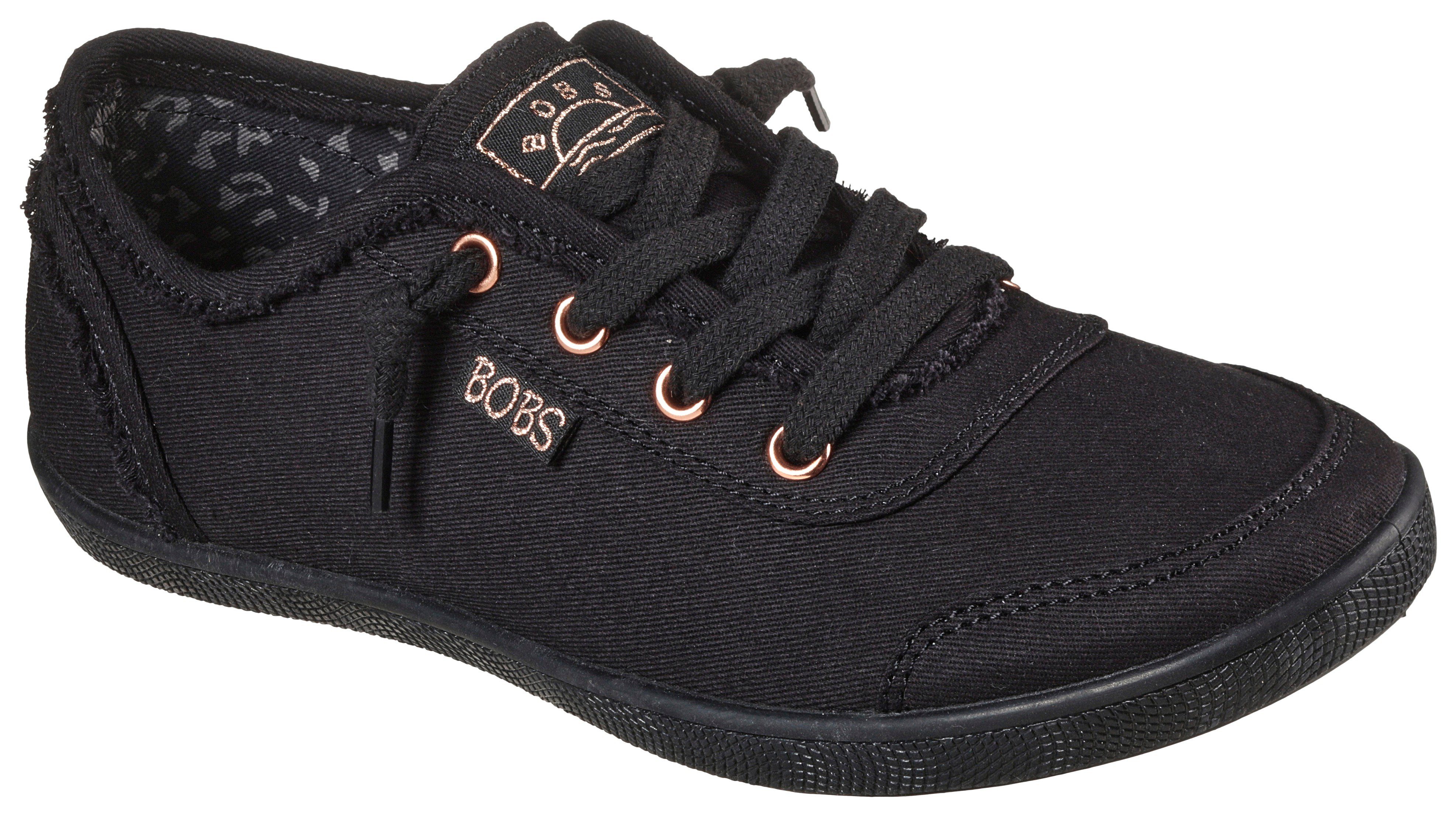 Skechers BOBS B CUTE- Slip-On Sneaker mit elastischer Zierschnürung