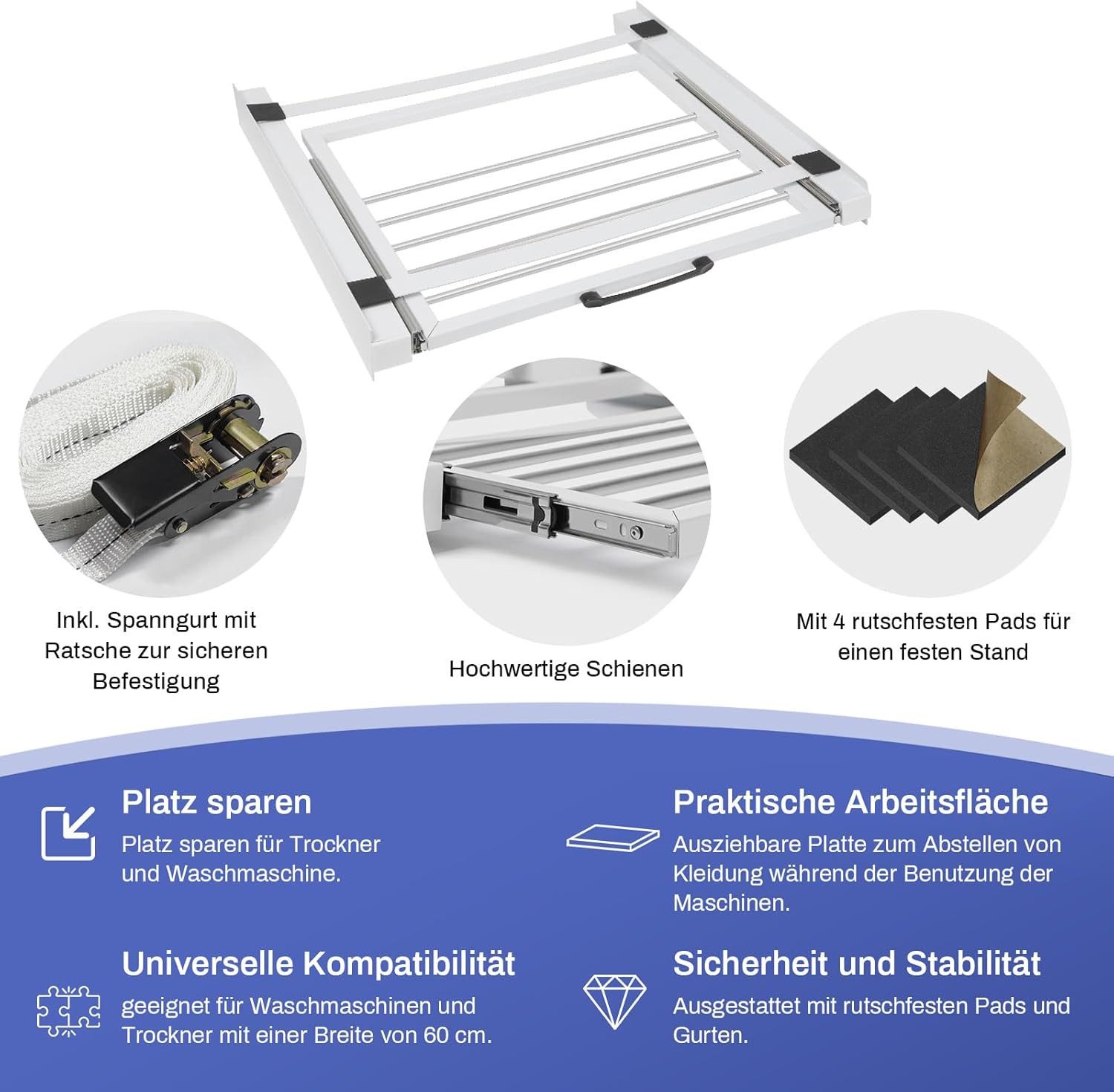 XERSEK Zwischenbaurahmen Verbindungsrahmen mit Ausziehbarer Handtuchhalter günstig online kaufen