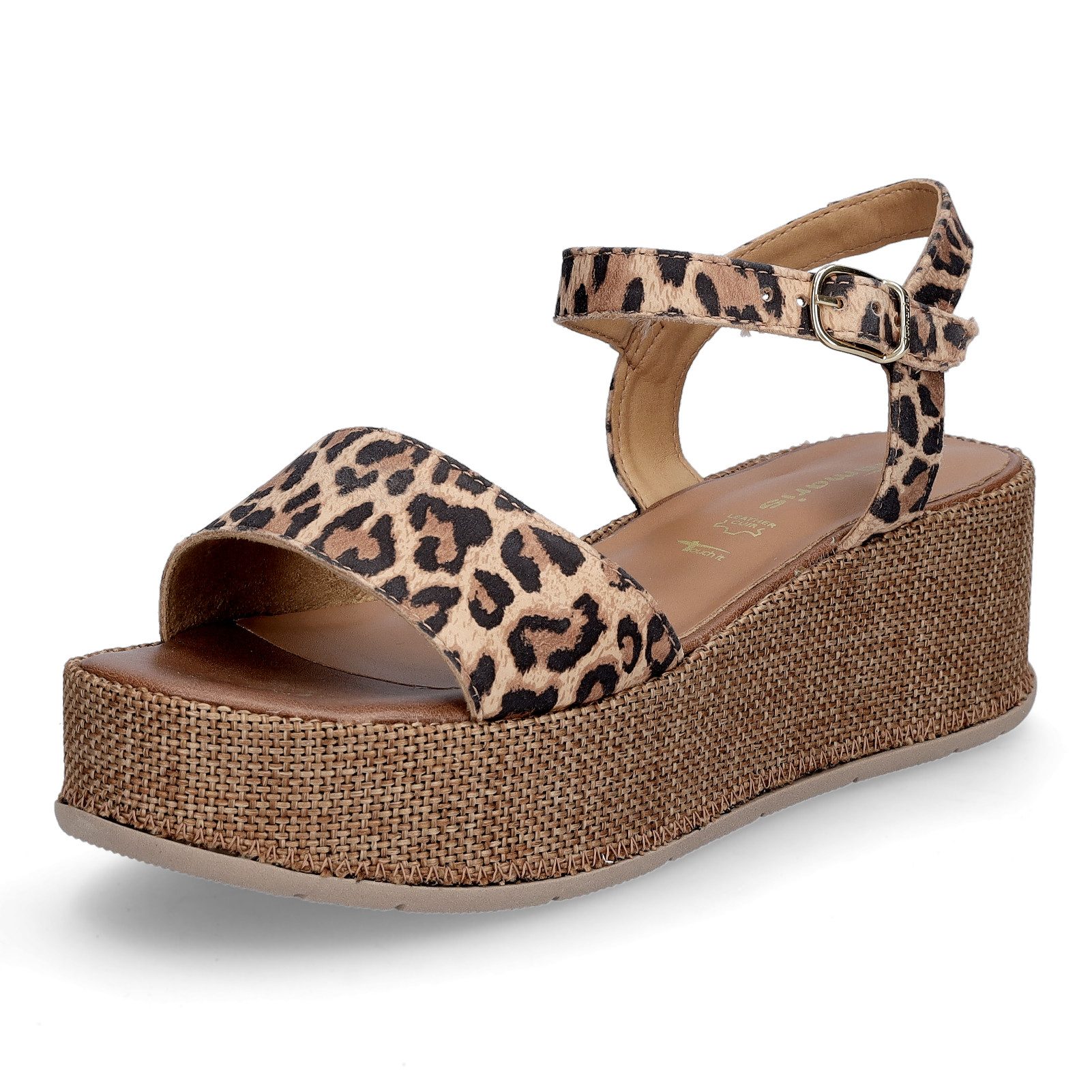 Tamaris Tamaris Damen Plateau Sandalette leo Sandale