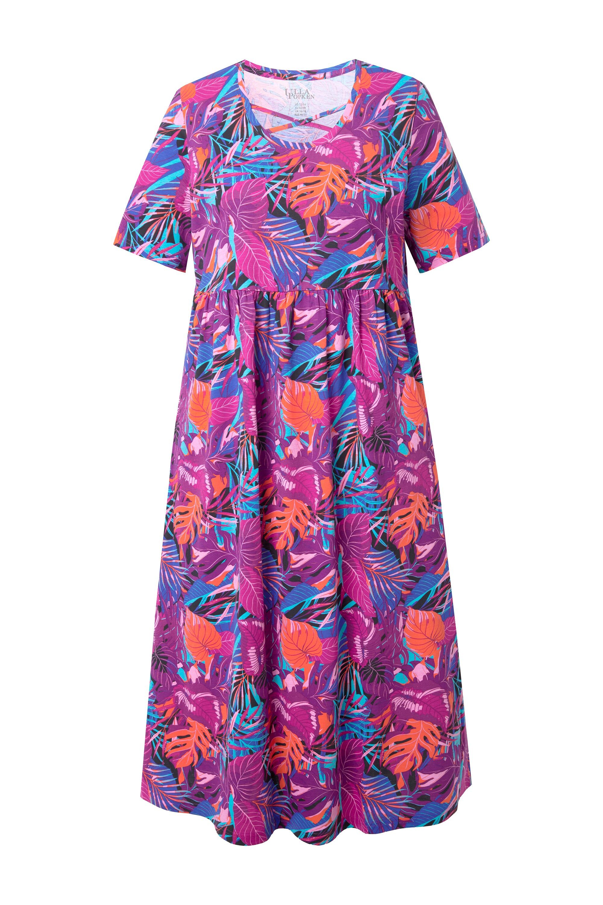 Ulla Popken Maxikleid Maxikleid A-Linie Zierbänder günstig online kaufen