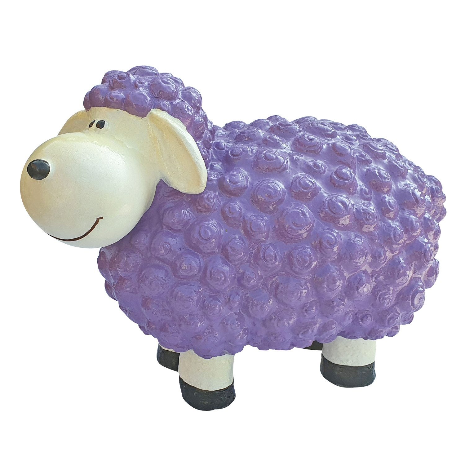 Fachhandel Plus Tierfigur Deko Schaf mittel Gartenfigur Schaf Bunte Schafe für den Garten (1 St), Farbenfrohe Gartenfigur