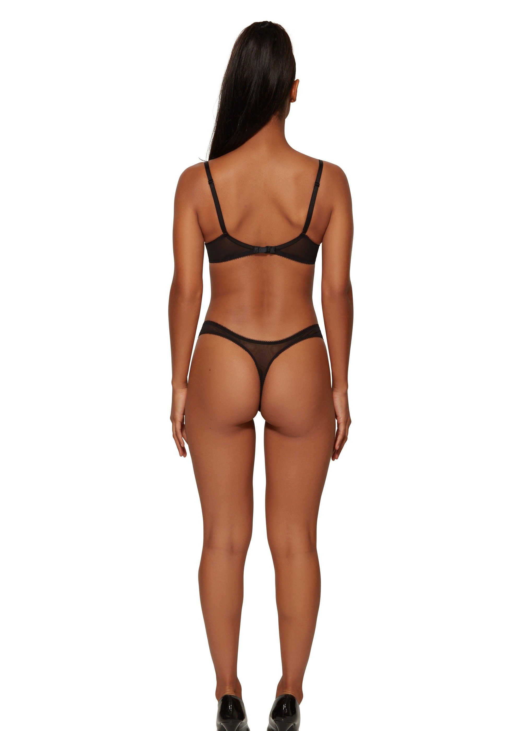 Natural Black/ Lace BH Push-Up BH, Electric (Balcony Dekolleté-BH Gossard Spitze/Netz)