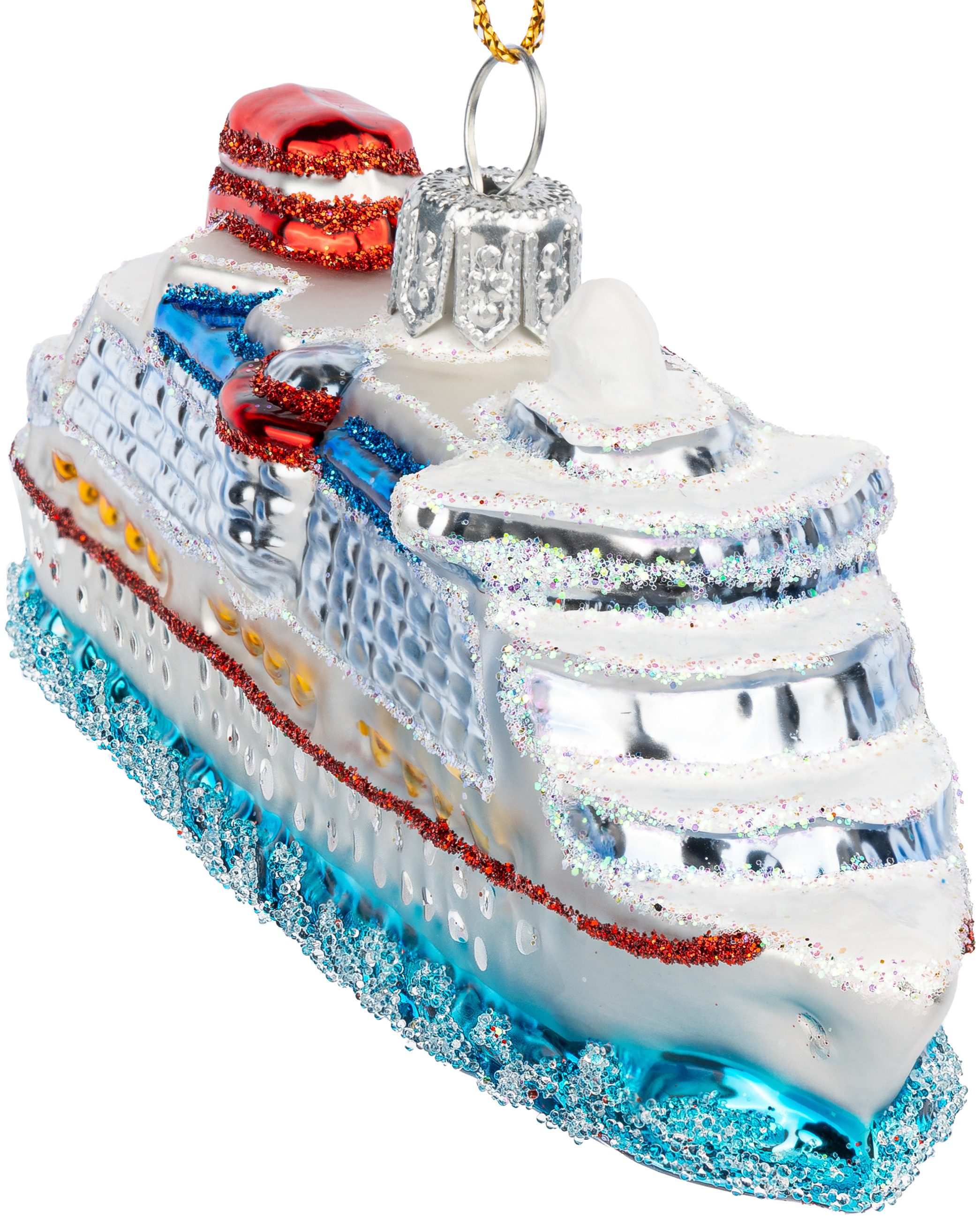 SIKORA Christbaumschmuck Kreuzfahrtschiff besondere Weihnachtskugel Glas Fi günstig online kaufen