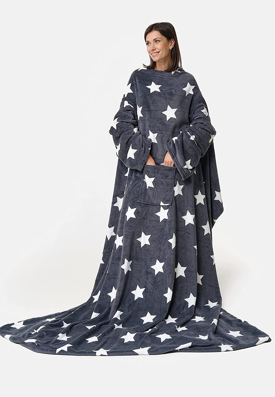 Wohndecke TV-Decke, made2trade, mit Ärmeln und Taschen