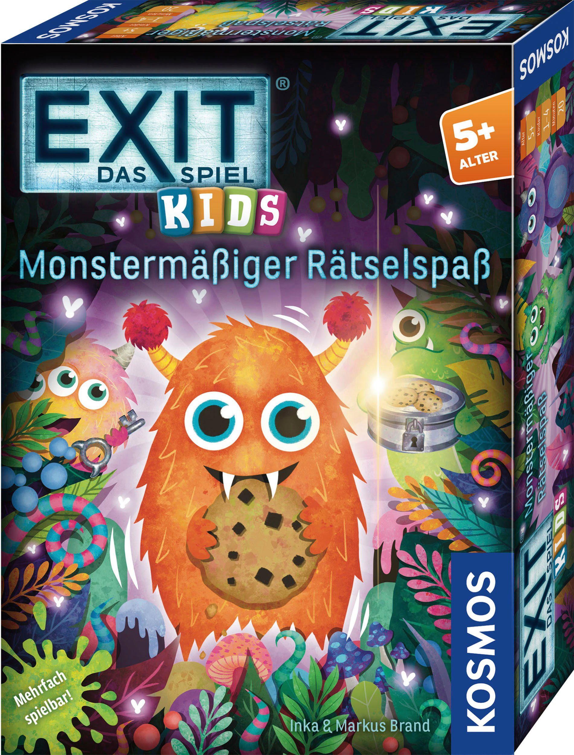 Kosmos Spiel, Kinderspiel EXIT, Das Spiel Kids Monstermäßiger Rätselspaß, Made in Germany