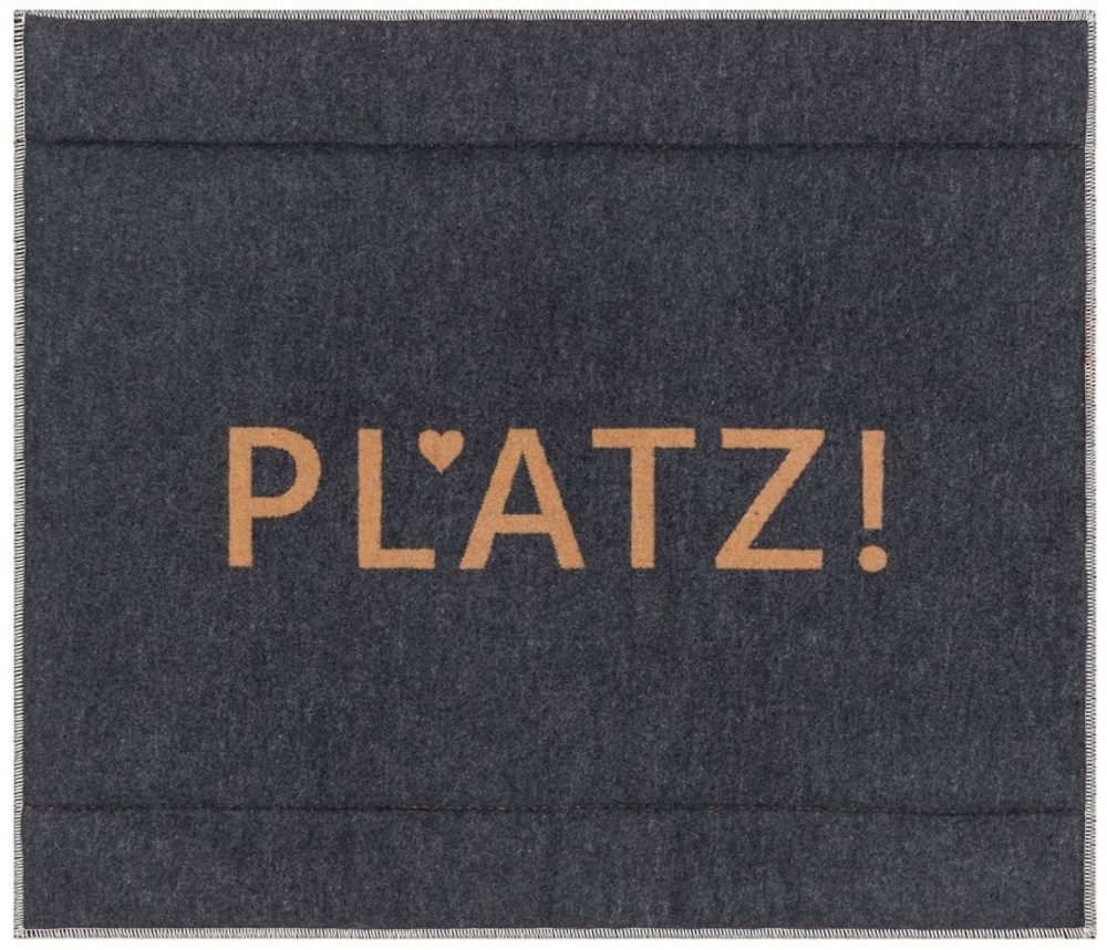 DAVID FUSSENEGGER Hundematte 'Platz!' Anthrazit