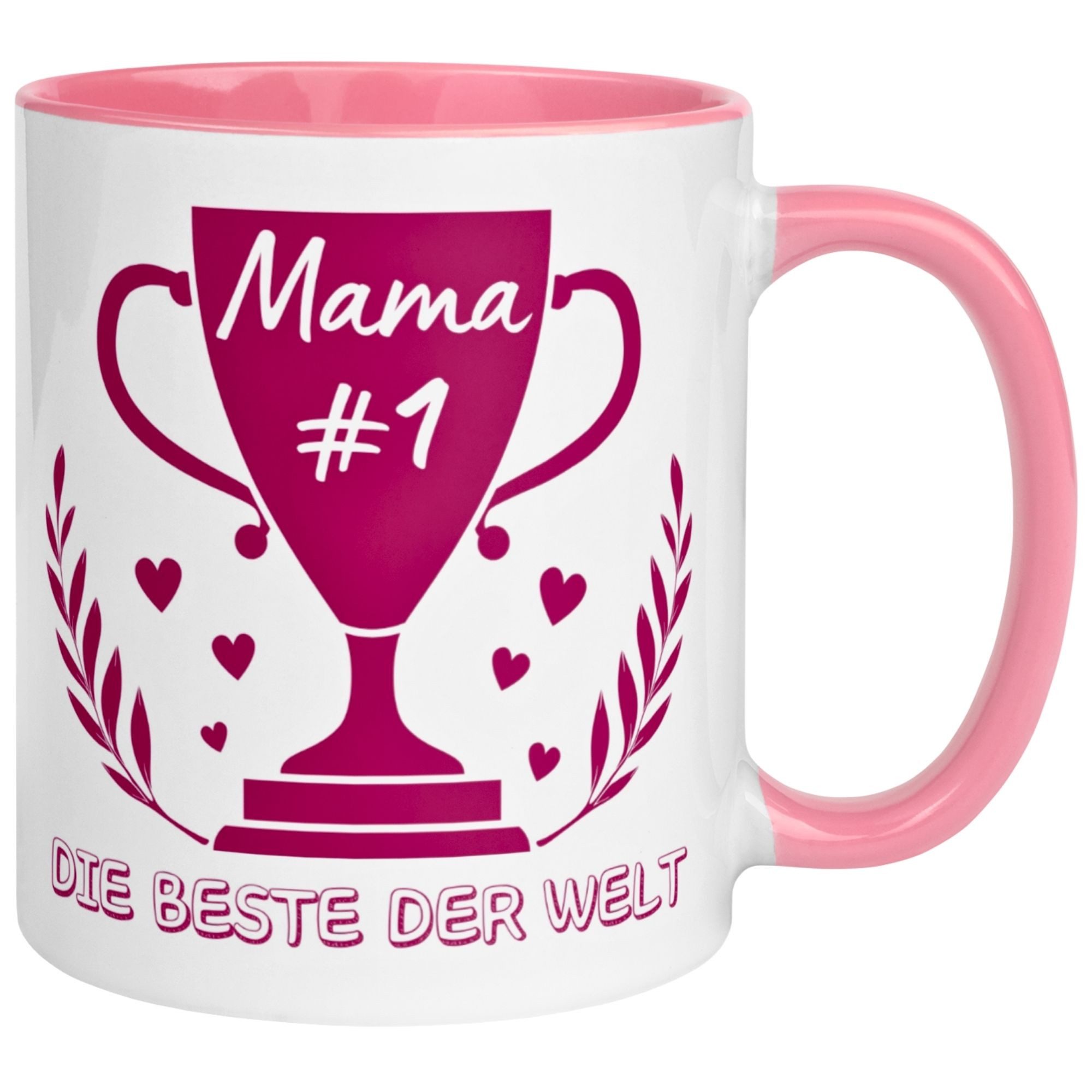 Momentals Tasse Mama – „Die Beste der Welt“ – Geschenk Becher Geburtstag Muttertag, Gratis Versand · Links-&Rechtshänder · Spülmaschinenfest