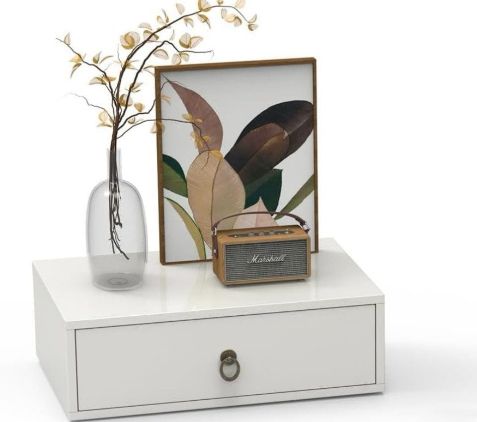 VINGLI Nachttisch hängend, Wandregal mit Schublade, Hängeschrank, 46x30x14. günstig online kaufen