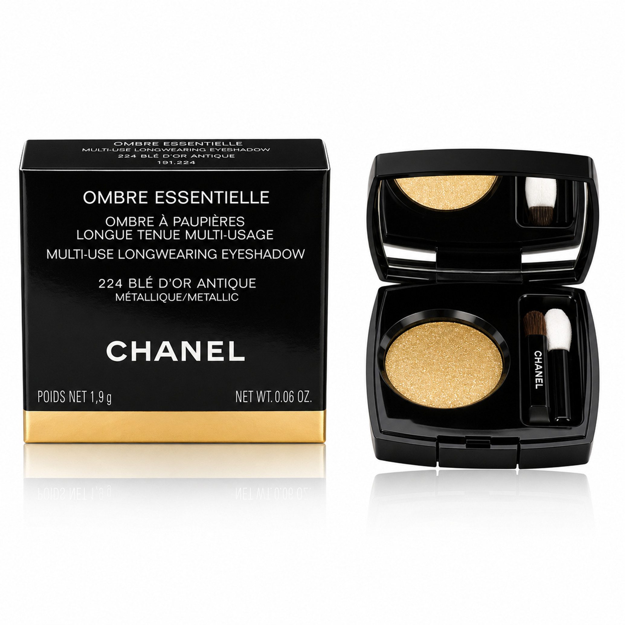 CHANEL Lidschatten Chanel Ombre Essentielle Multi Longwear 224 Ble D'Or Antique Eyeshadow