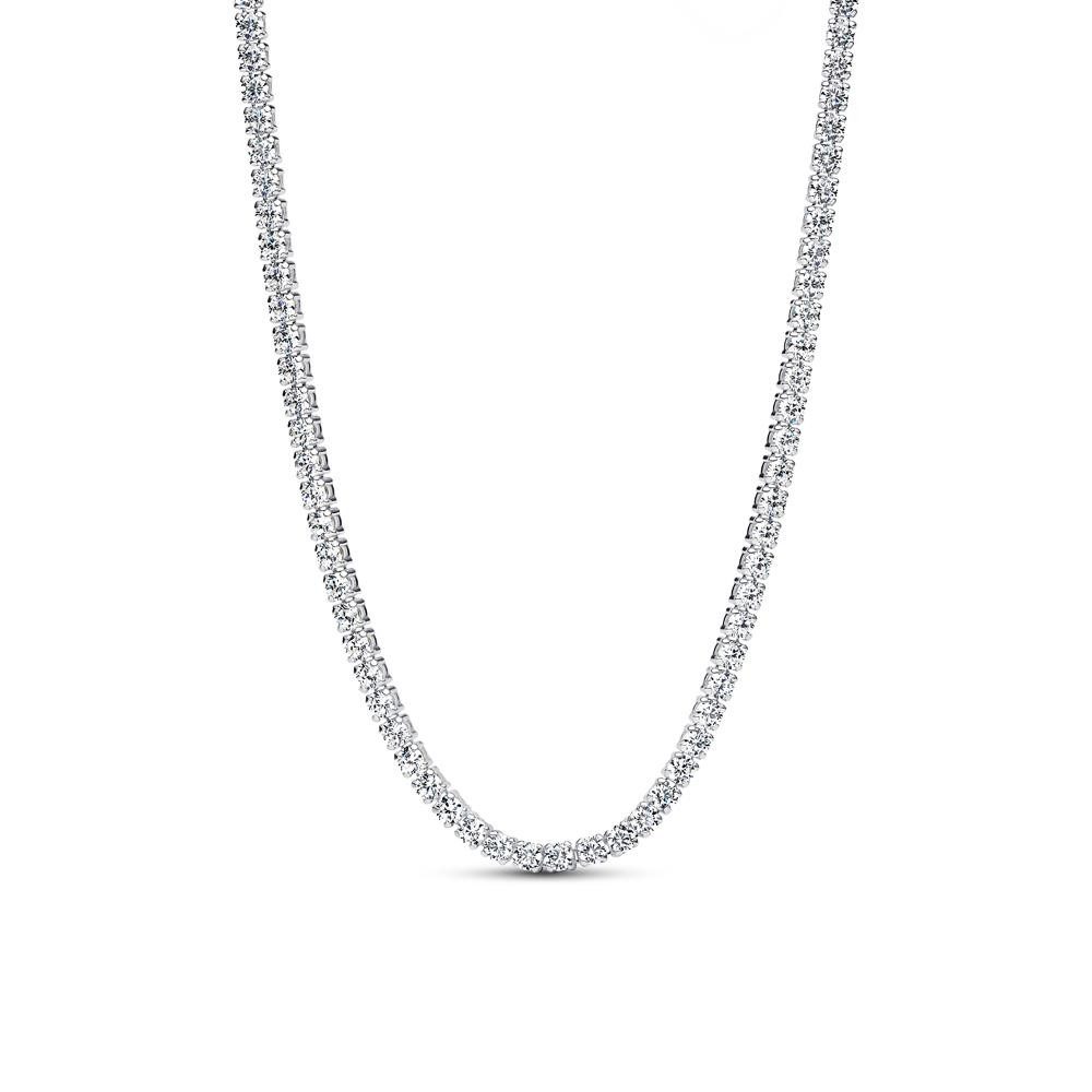 Silberkette Tennis-Choker-Damenkette aus 925er Silber von PANDORA Timeless