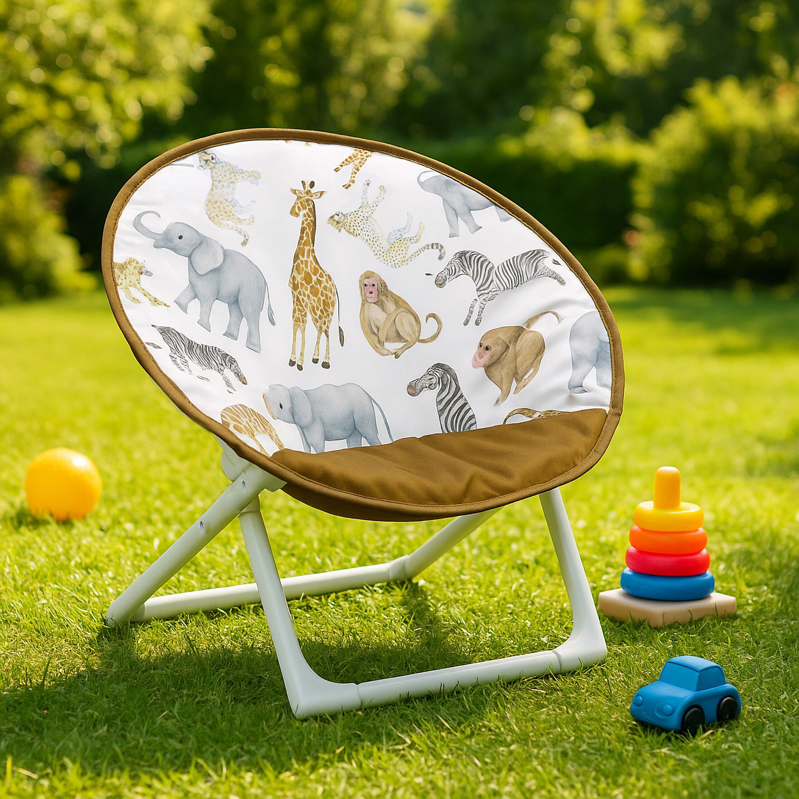 relaxdays Campingstuhl Faltbarer Moonchair für Kinder, günstig online kaufen