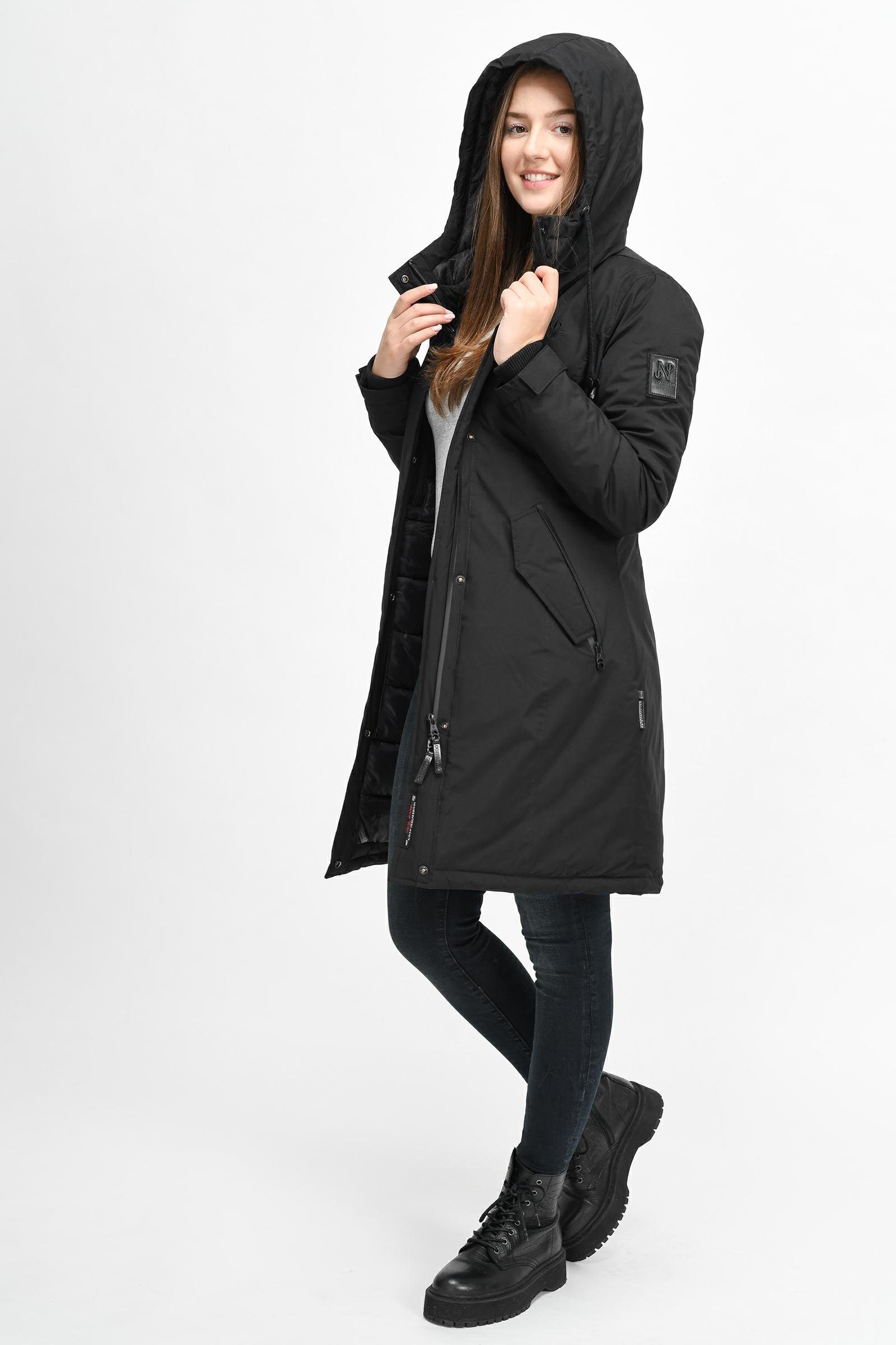 Navahoo Wintermantel Letiziaa sportlicher Winterparka mit gefütterter Kapuze – Bild 5 von 5
