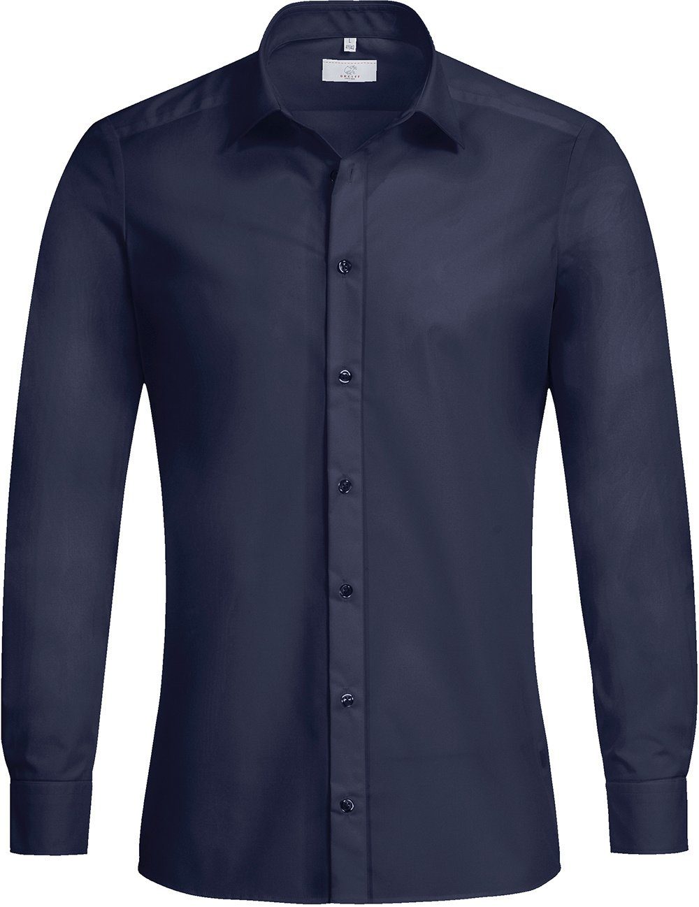 GREIFF Langarmhemd 6720 BASIC Slim Fit