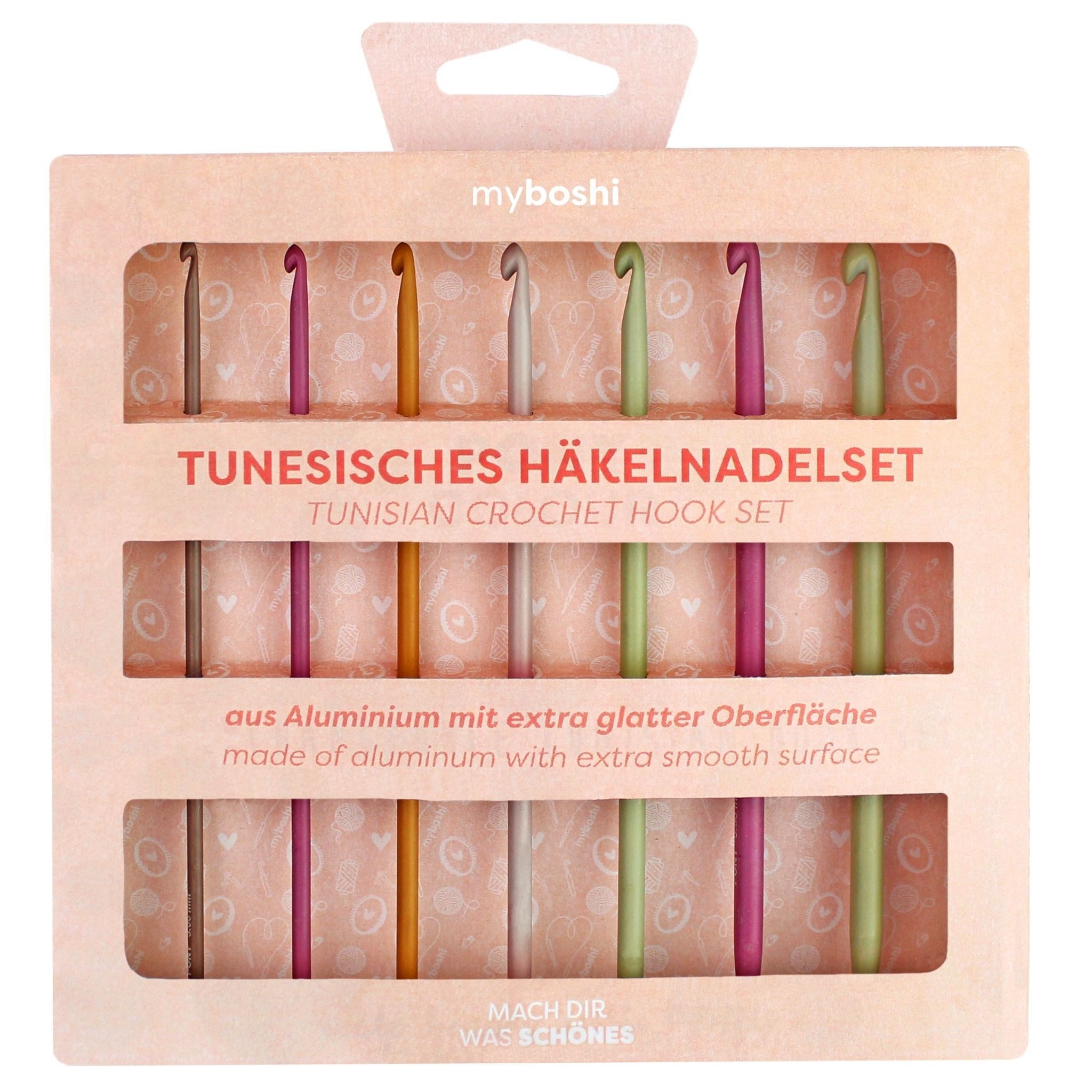 myboshi Häkelnadeln Tunesisches Häkelnadel-Set, 7 Größen, 1 St.