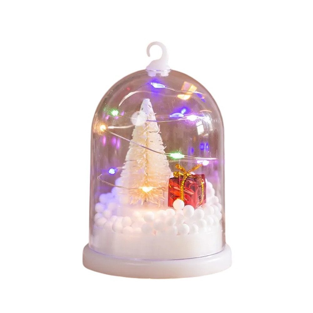 Zoelibat Schneekugel LED Schneekugel Leuchtende Festtagskugeln aus Kunststoff (inkl. Batter (mit Batterien)